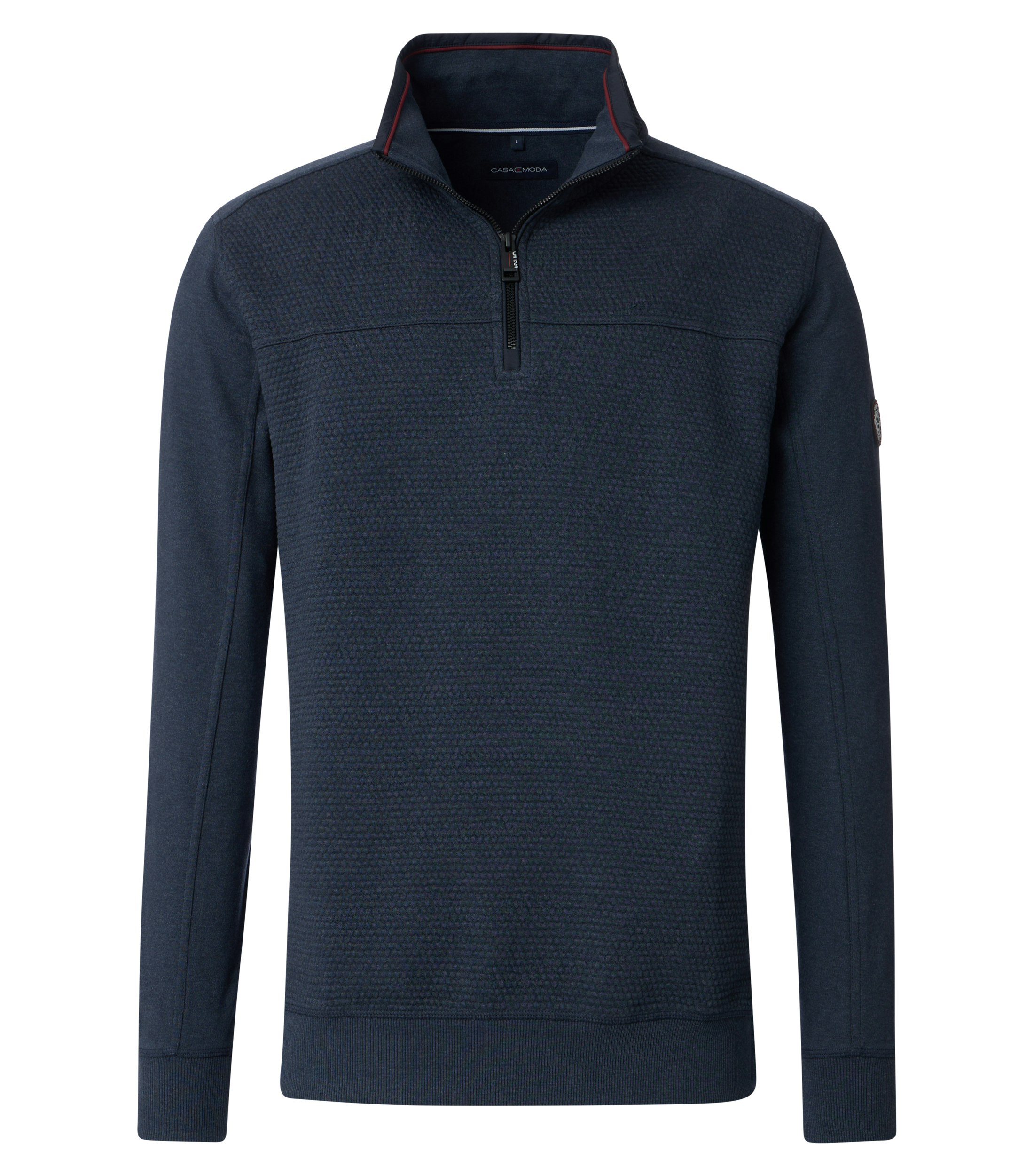 Ein Sweatshirt im uni Muster in der Farbe Blau