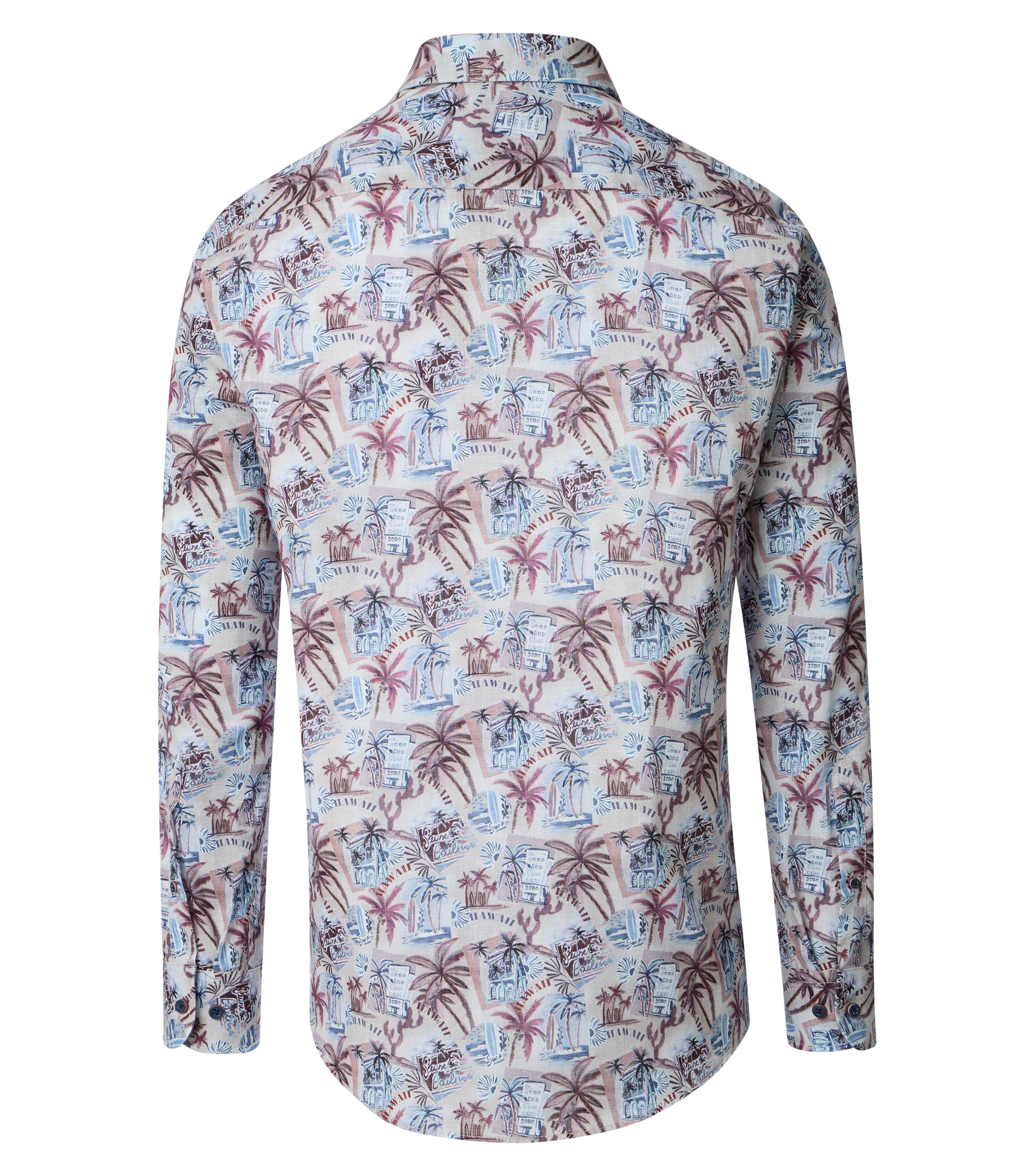Ein Freizeithemd im Print Muster in der Farbe Hellblau