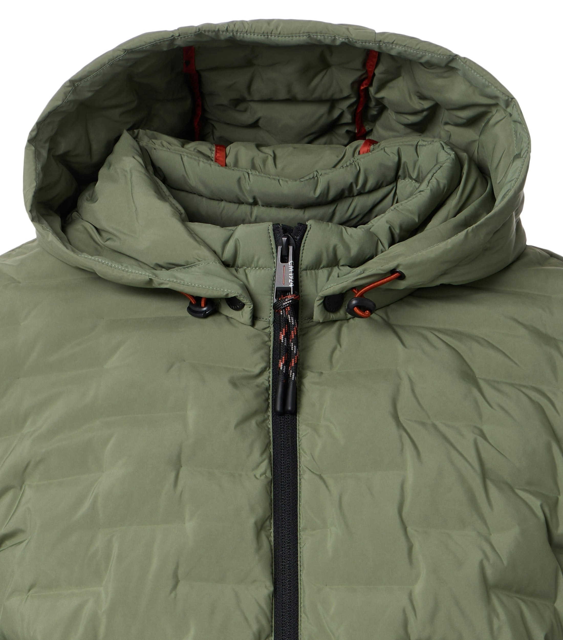 Das Model trägt eine Jacke im uni Muster in der Farbe Hellgrün