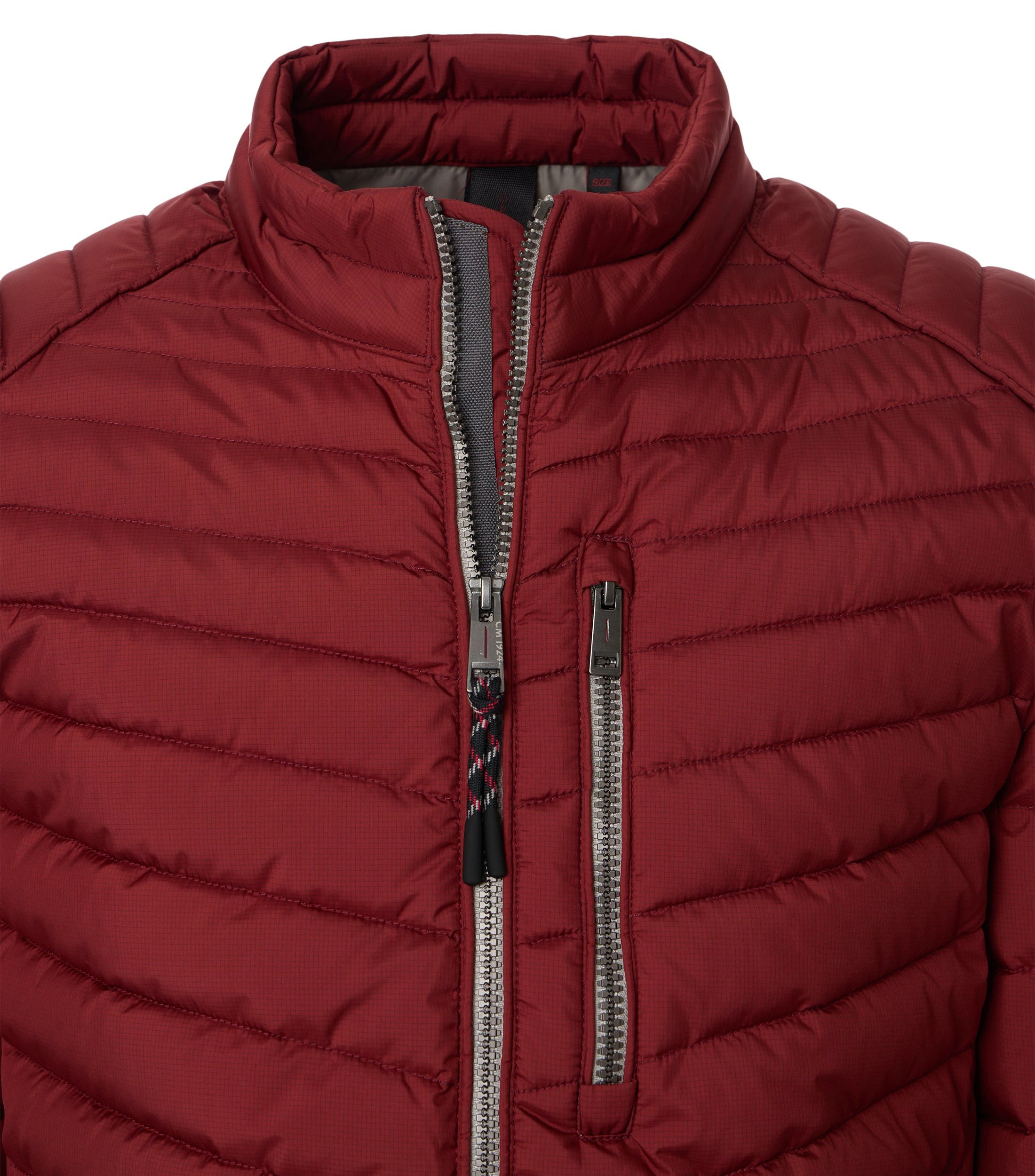 Steppjacke im unifarbenen Design in der Farbe Rot