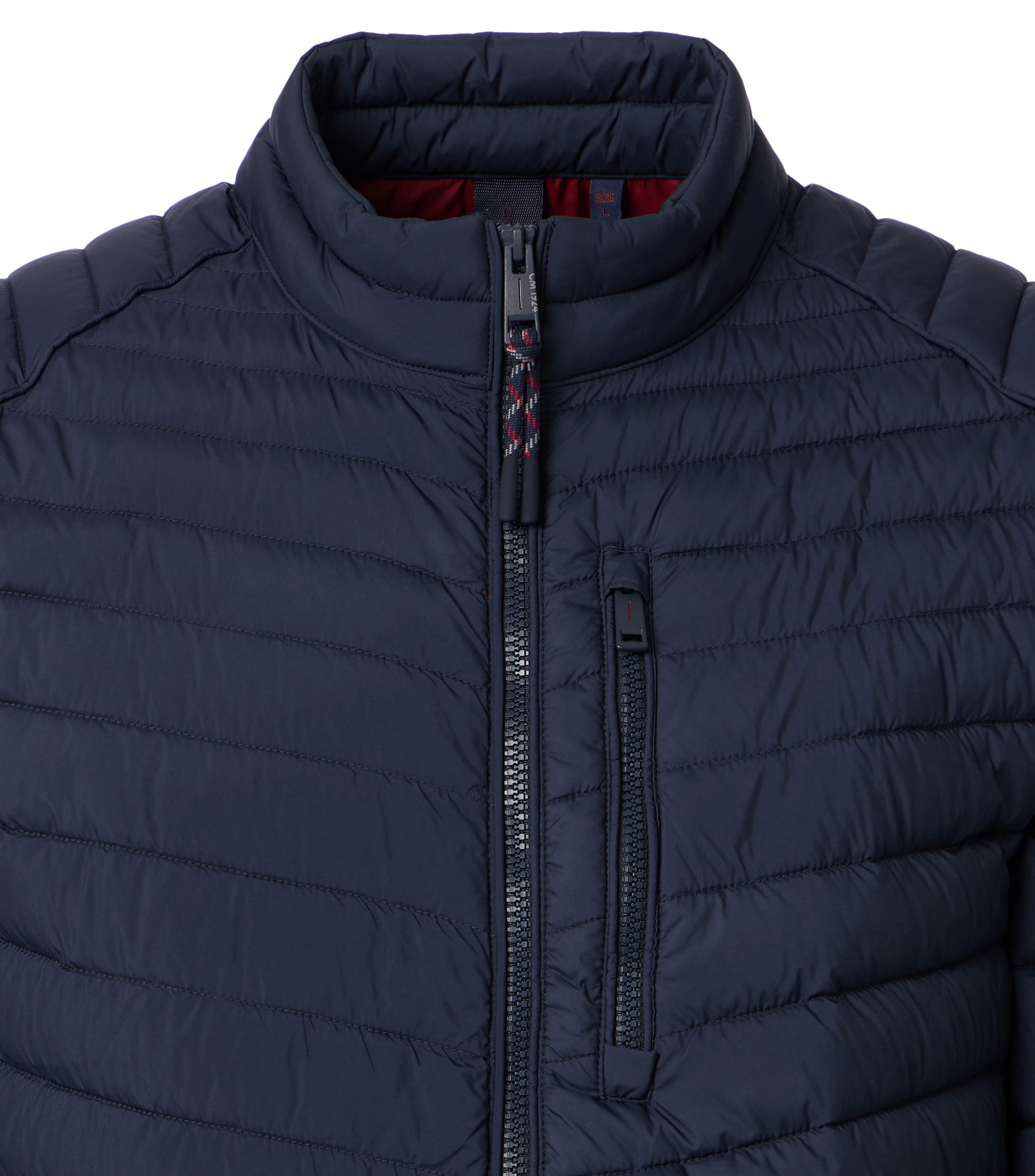 Steppjacke im unifarbenen Design in der Farbe Dunkelblau