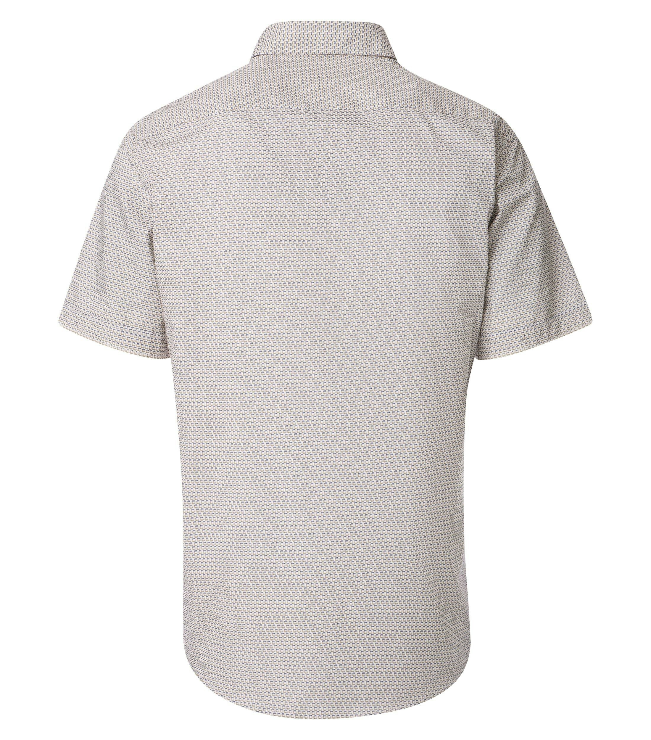 Ein Freizeithemd im Print Muster in der Farbe Champagner