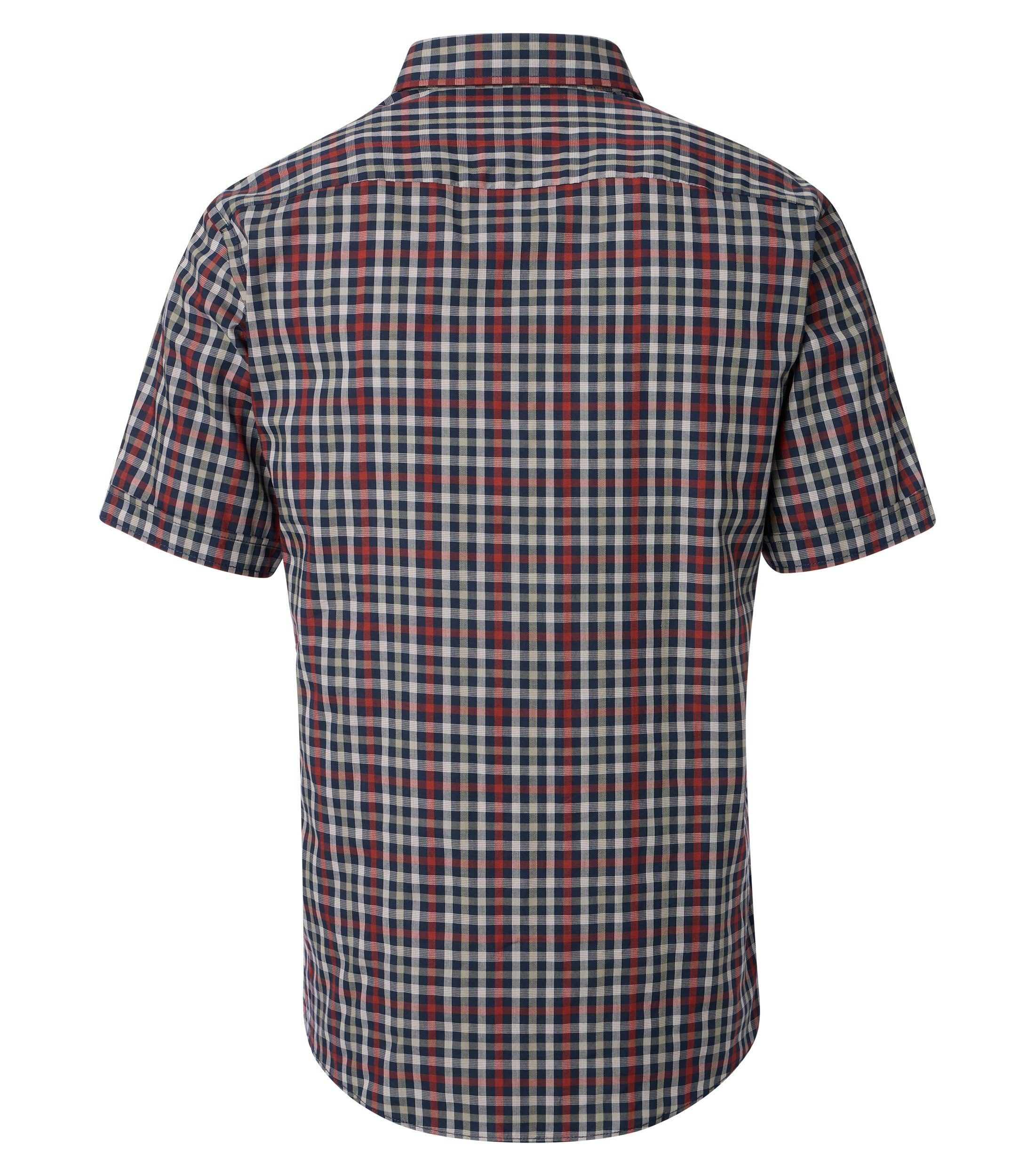 Ein Freizeithemd im kariert Muster in der Farbe Rot