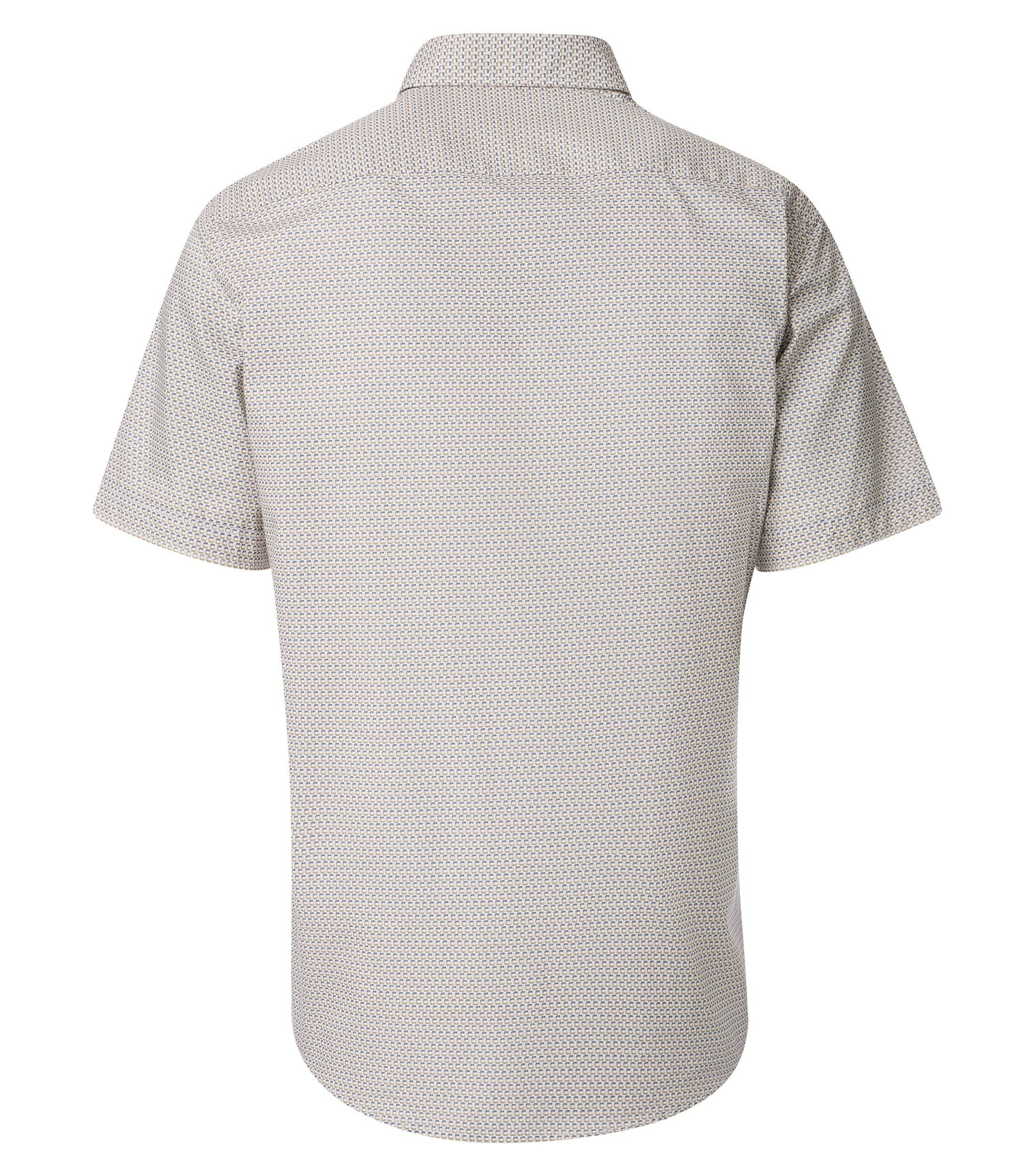 Ein Freizeithemd im Print Muster in der Farbe Champagner
