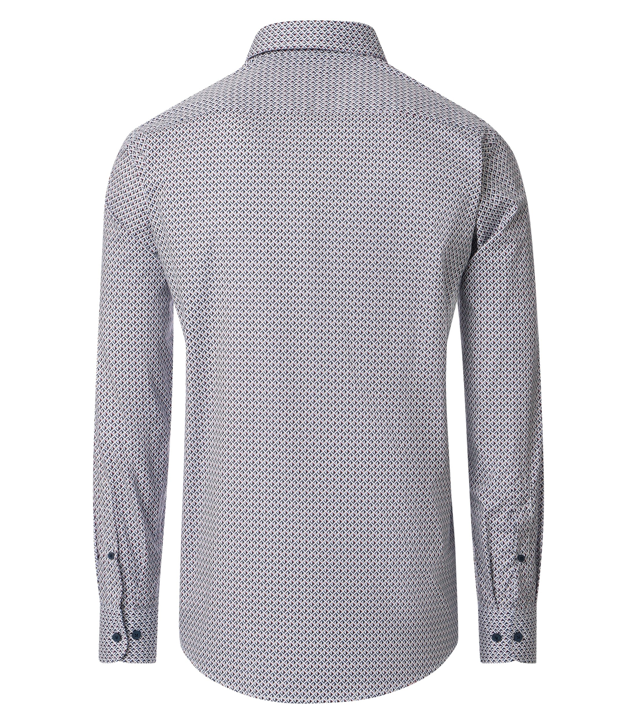 Ein Freizeithemd im Print Muster in der Farbe Blau