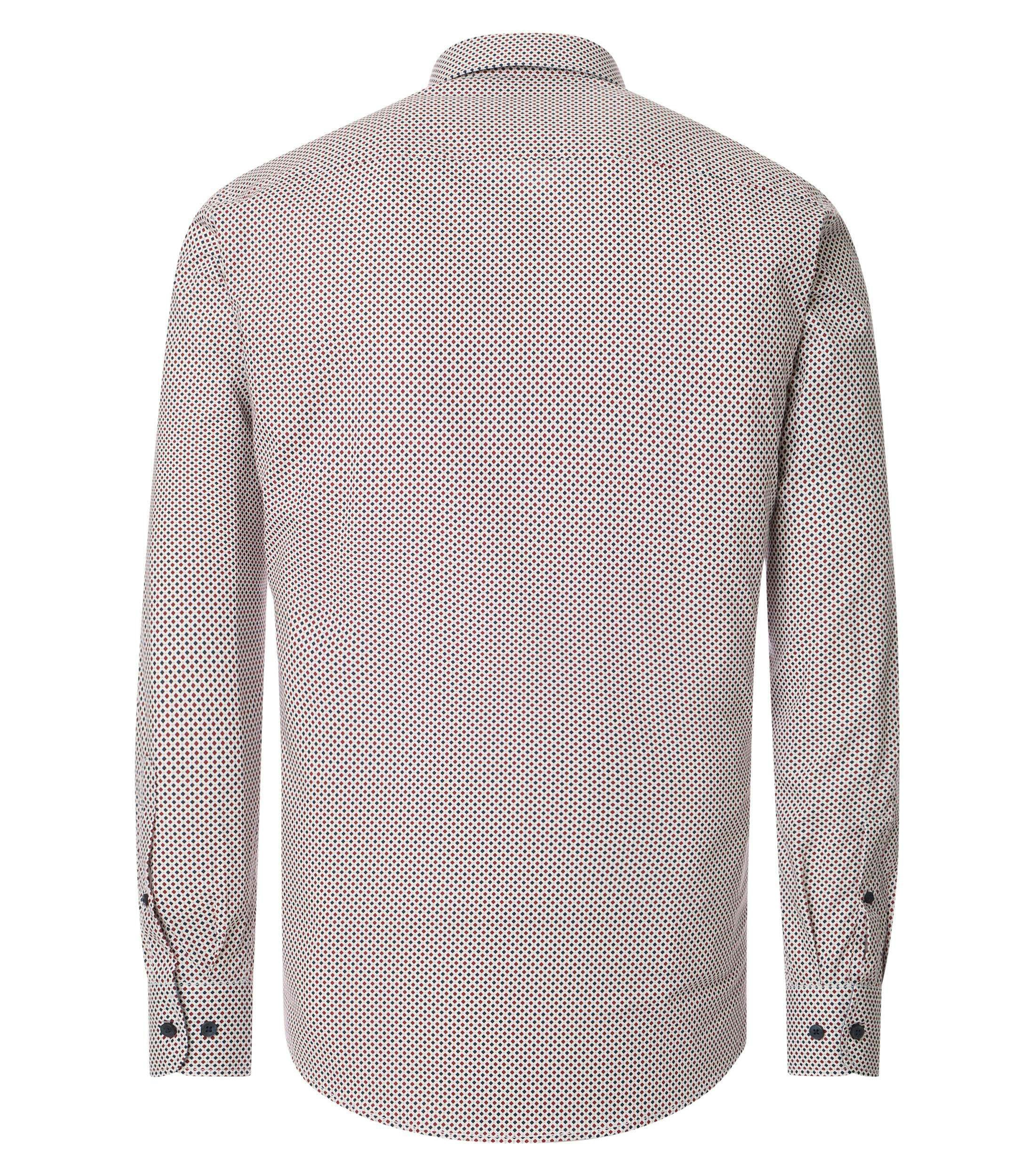 Ein Freizeithemd im Print Muster in der Farbe Rot