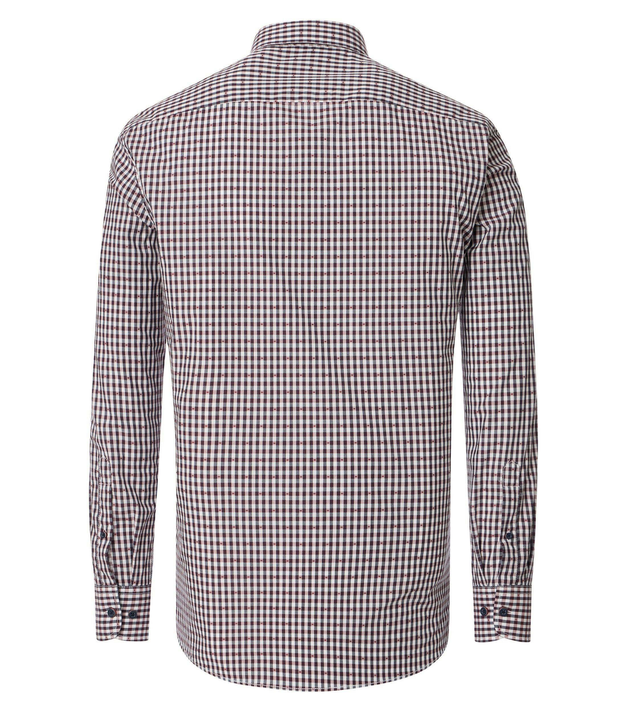 Ein Freizeithemd im kariert Muster in der Farbe Rot