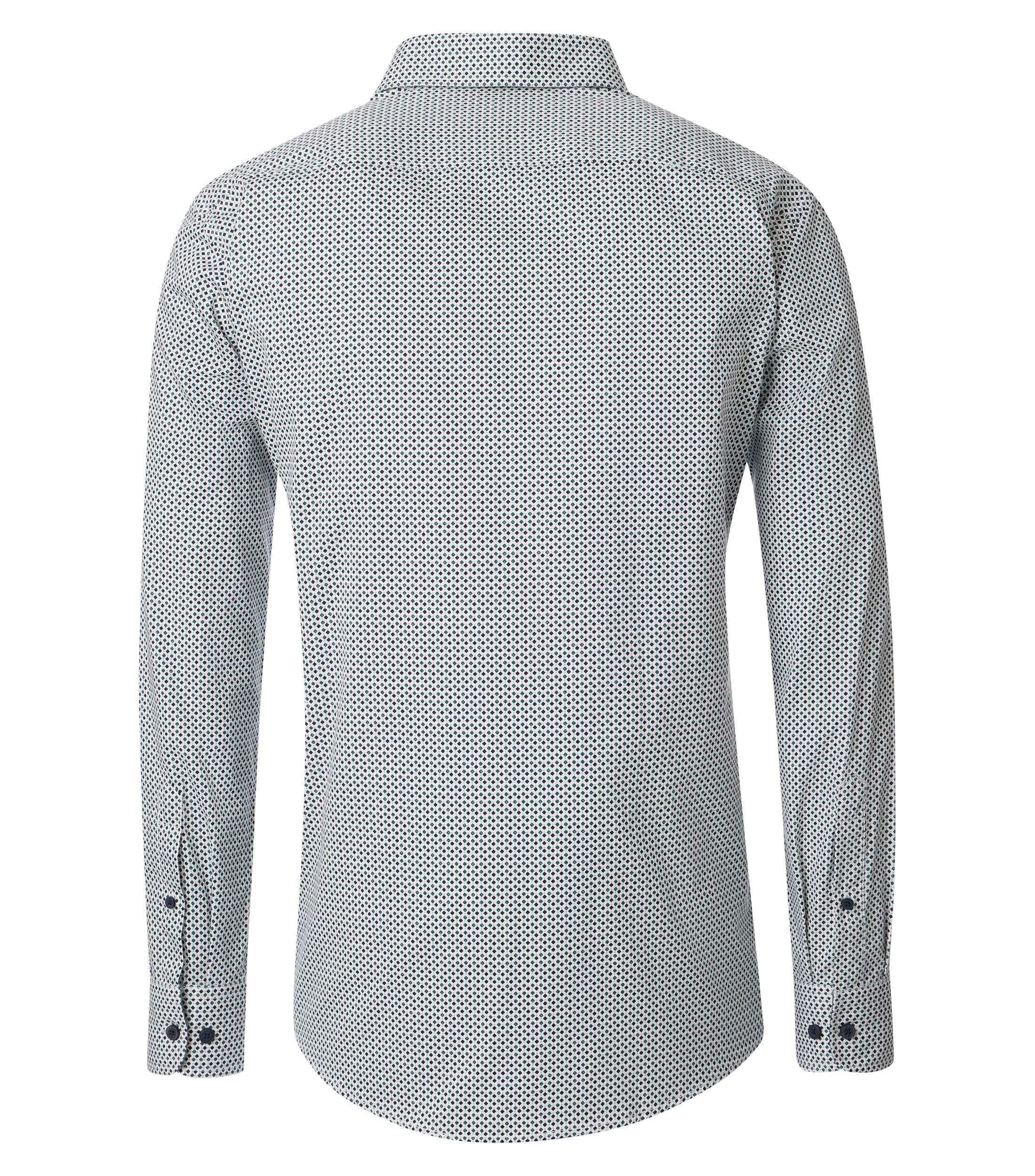 Ein Freizeithemd im Print Muster in der Farbe Blau