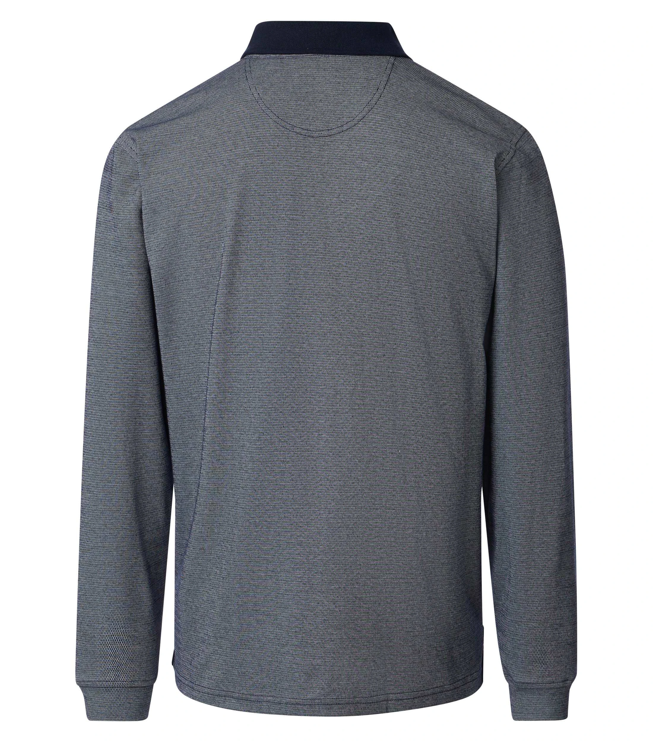Polo-Shirt im unifarbenen Design in der Farbe Grau