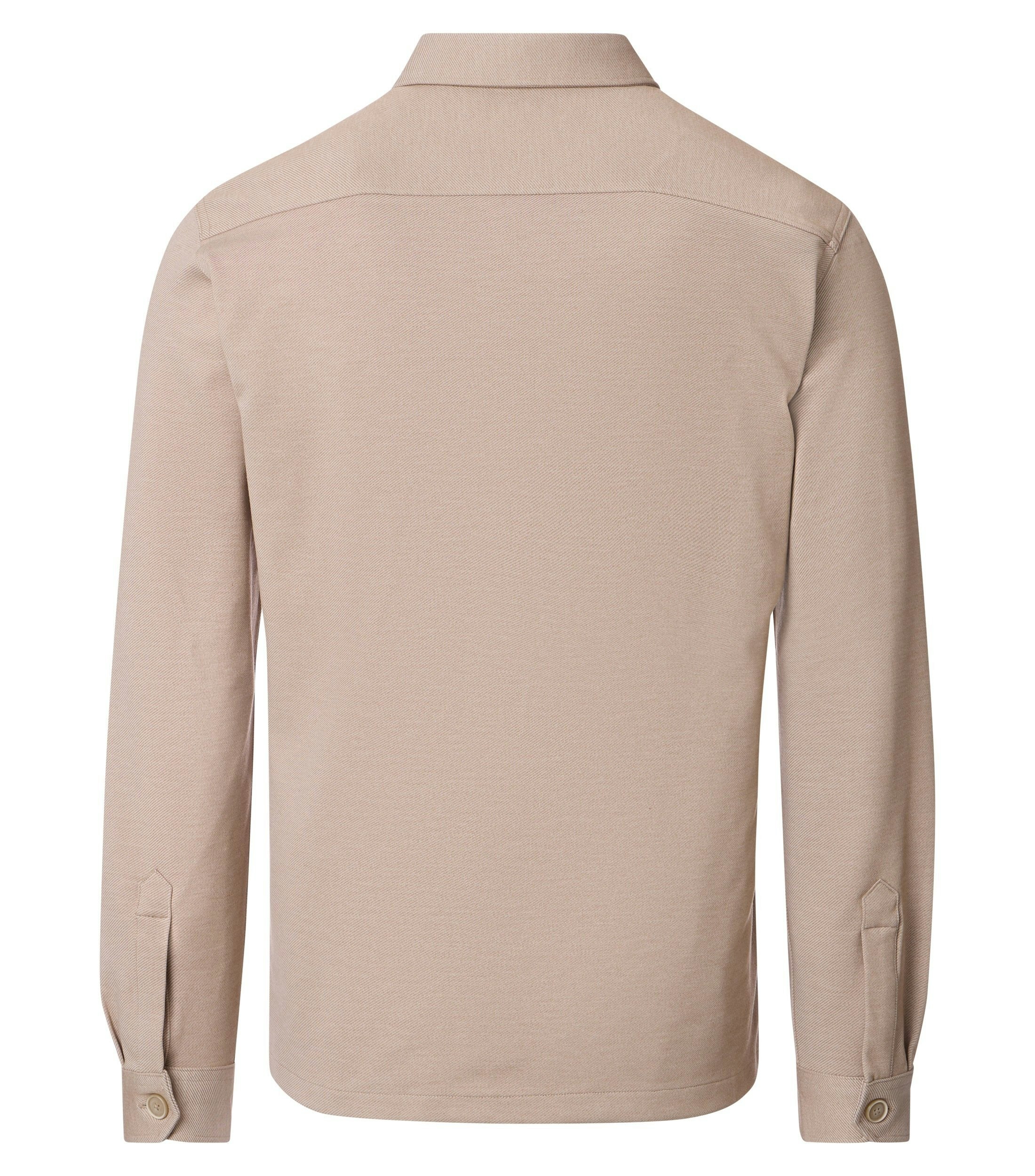 Ein Freizeithemd im uni Muster in der Farbe Beige