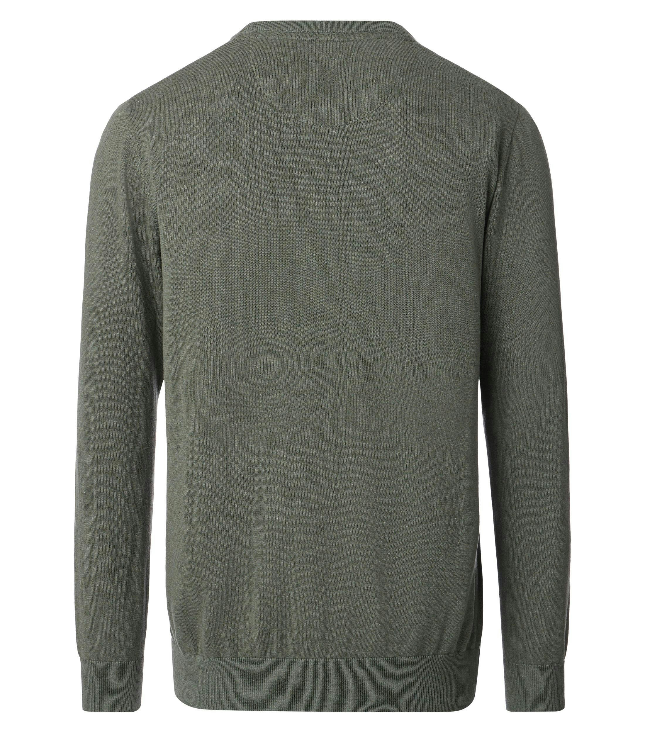 Ein Pullover im uni Muster in der Farbe Grün