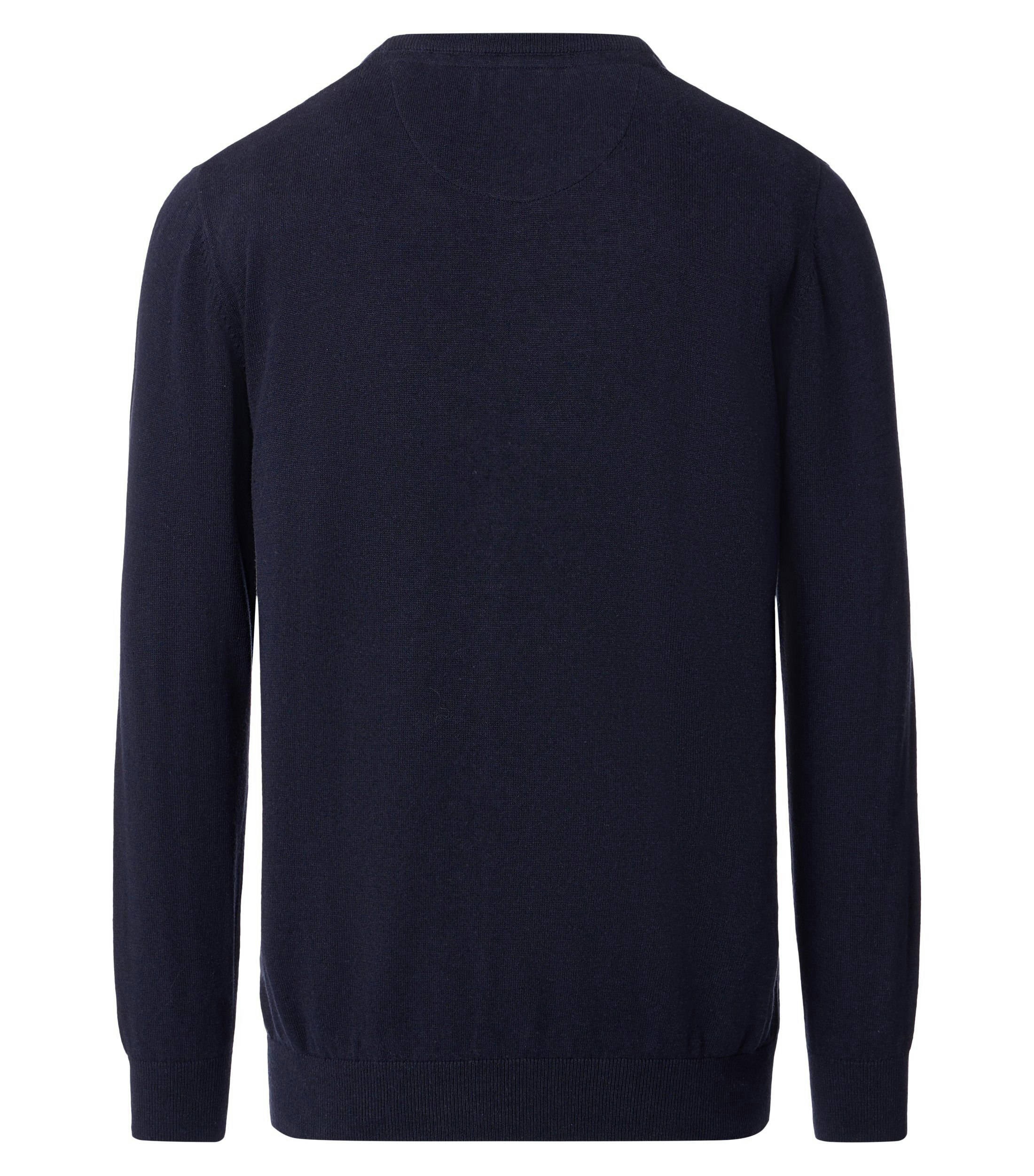Ein Pullover im uni Muster in der Farbe Dunkelblau