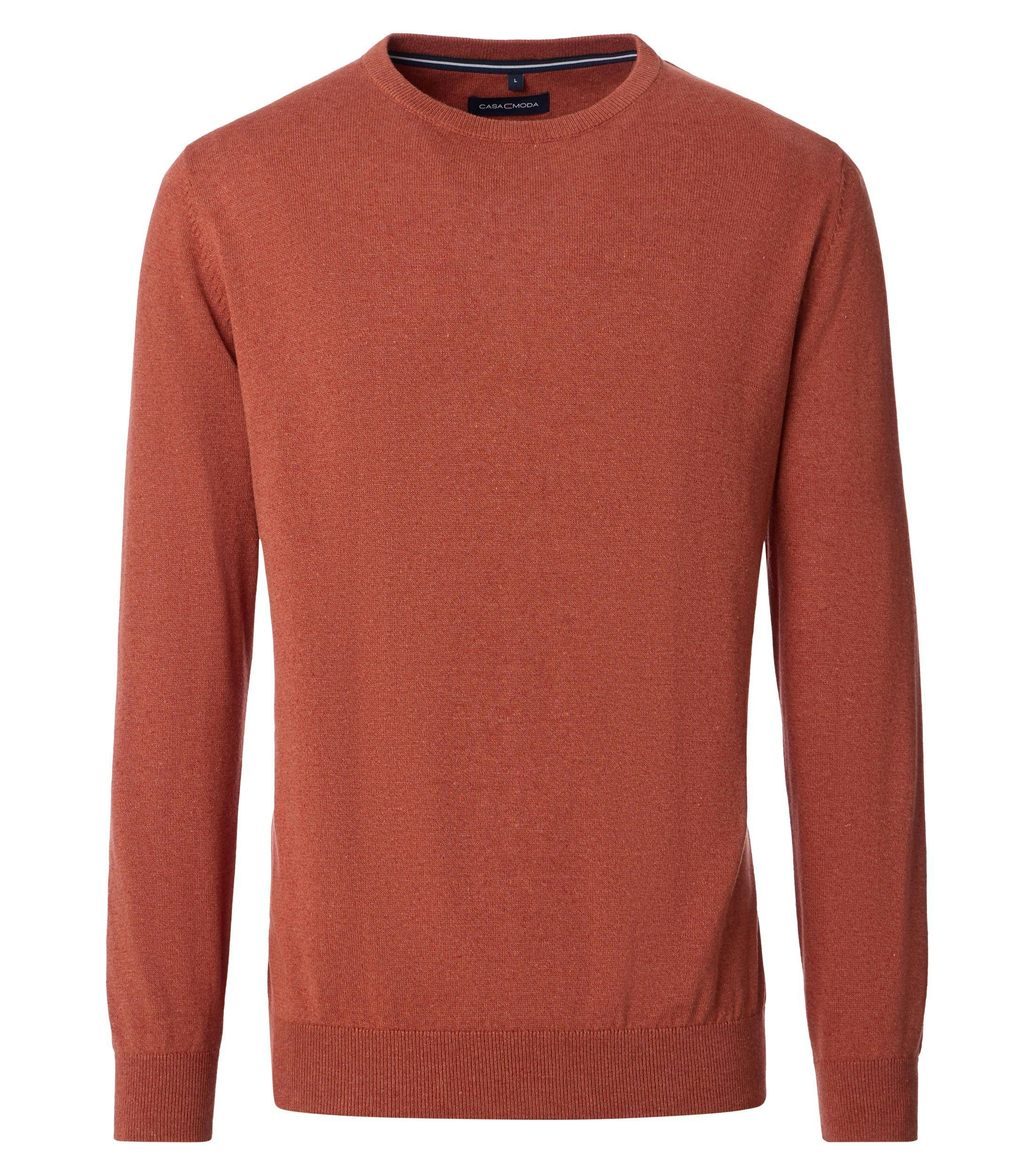 Ein Pullover im uni Muster in der Farbe Orange