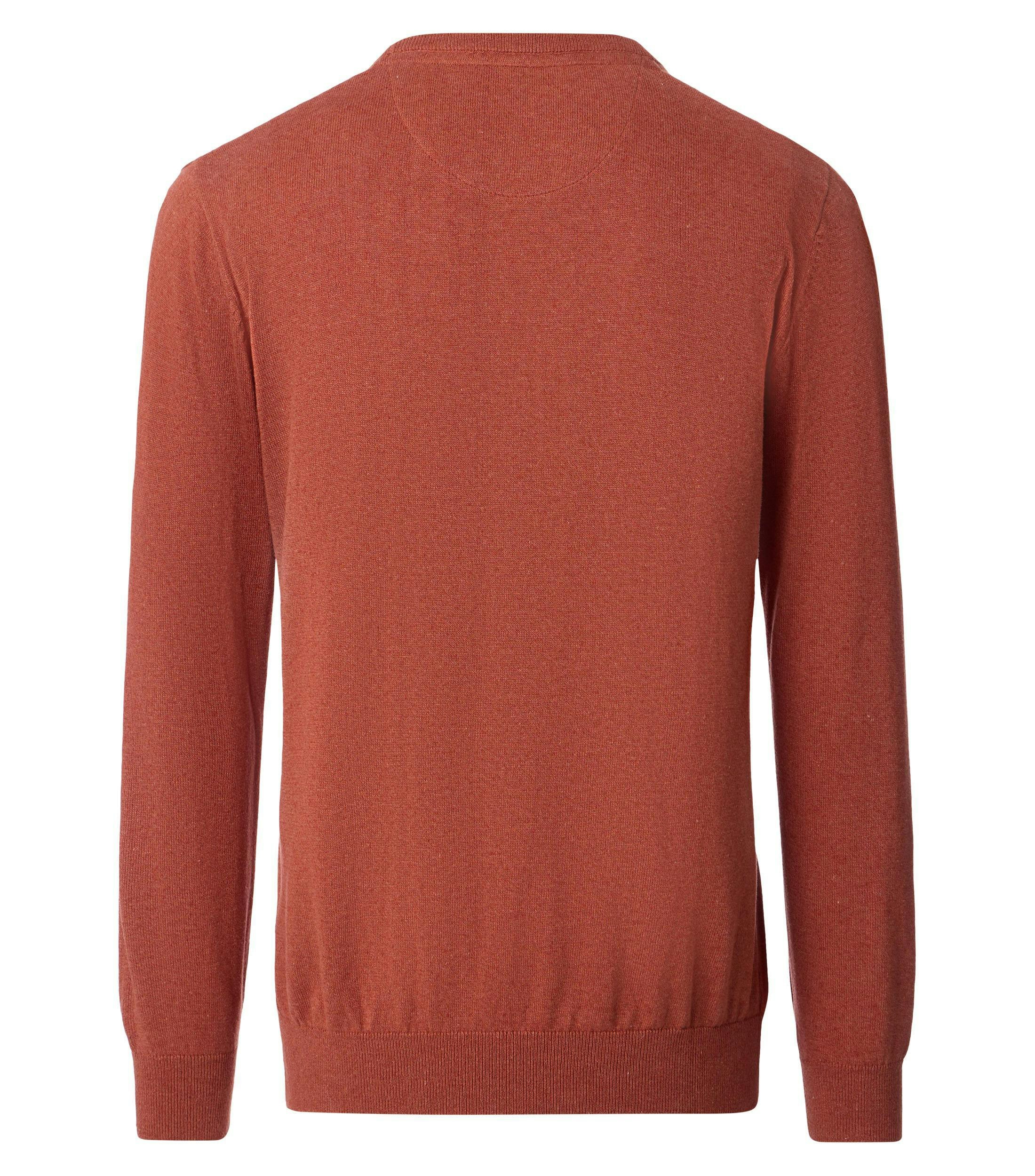 Ein Pullover im uni Muster in der Farbe Orange