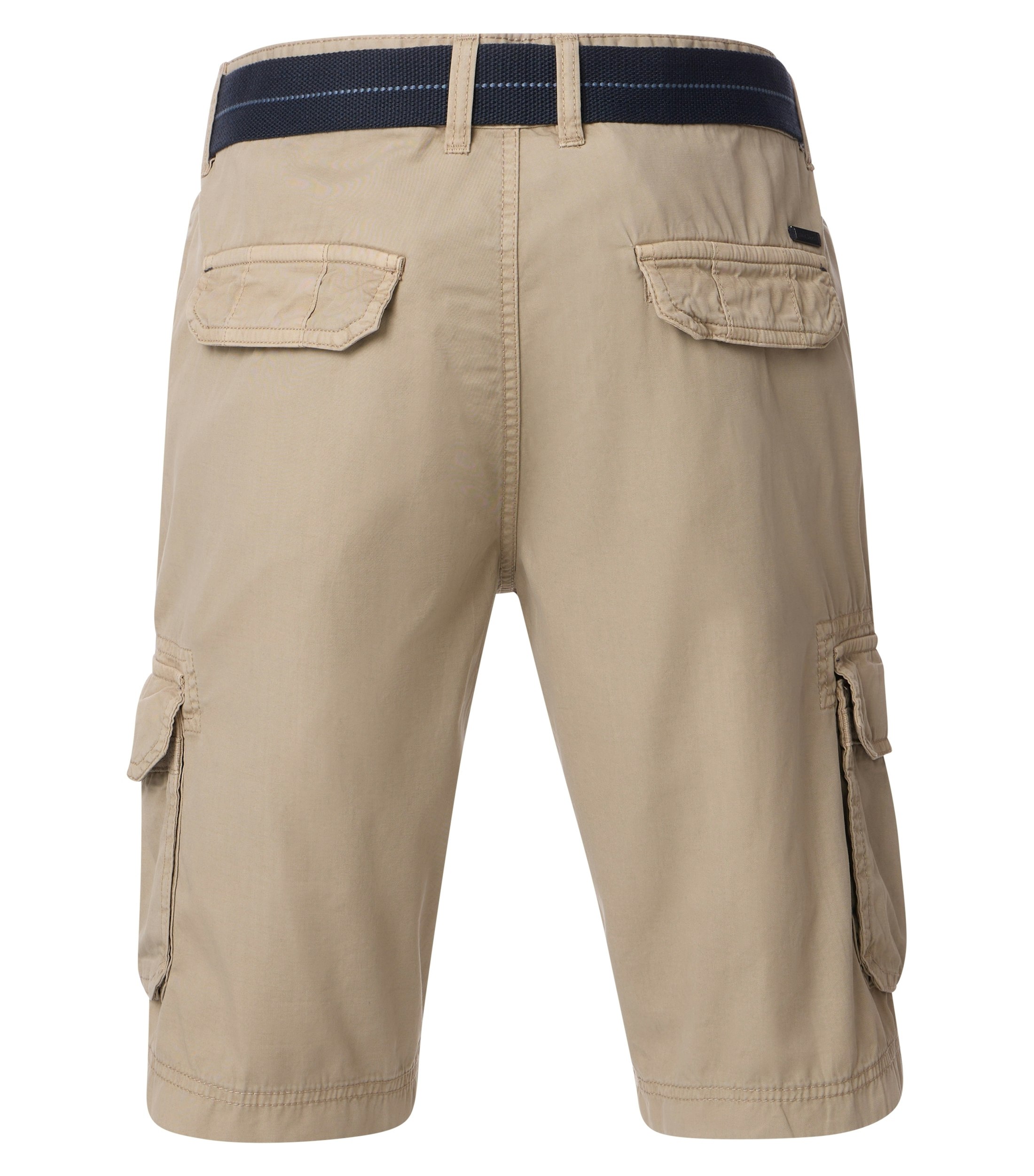 Shorts im unifarbenen Design in der Farbe Champagner Beige