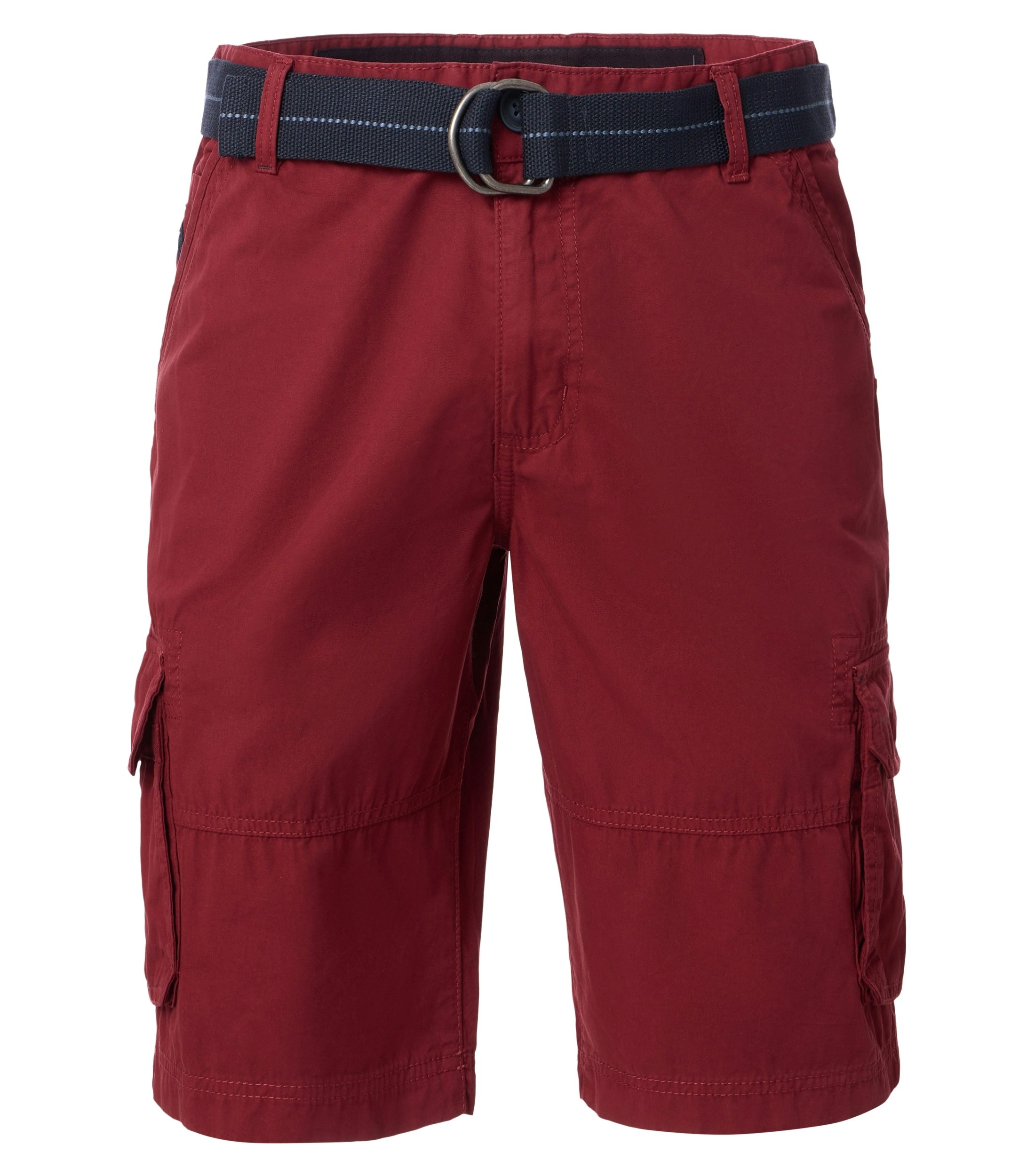 Eine Shorts im uni Muster in der Farbe Dunkelrot