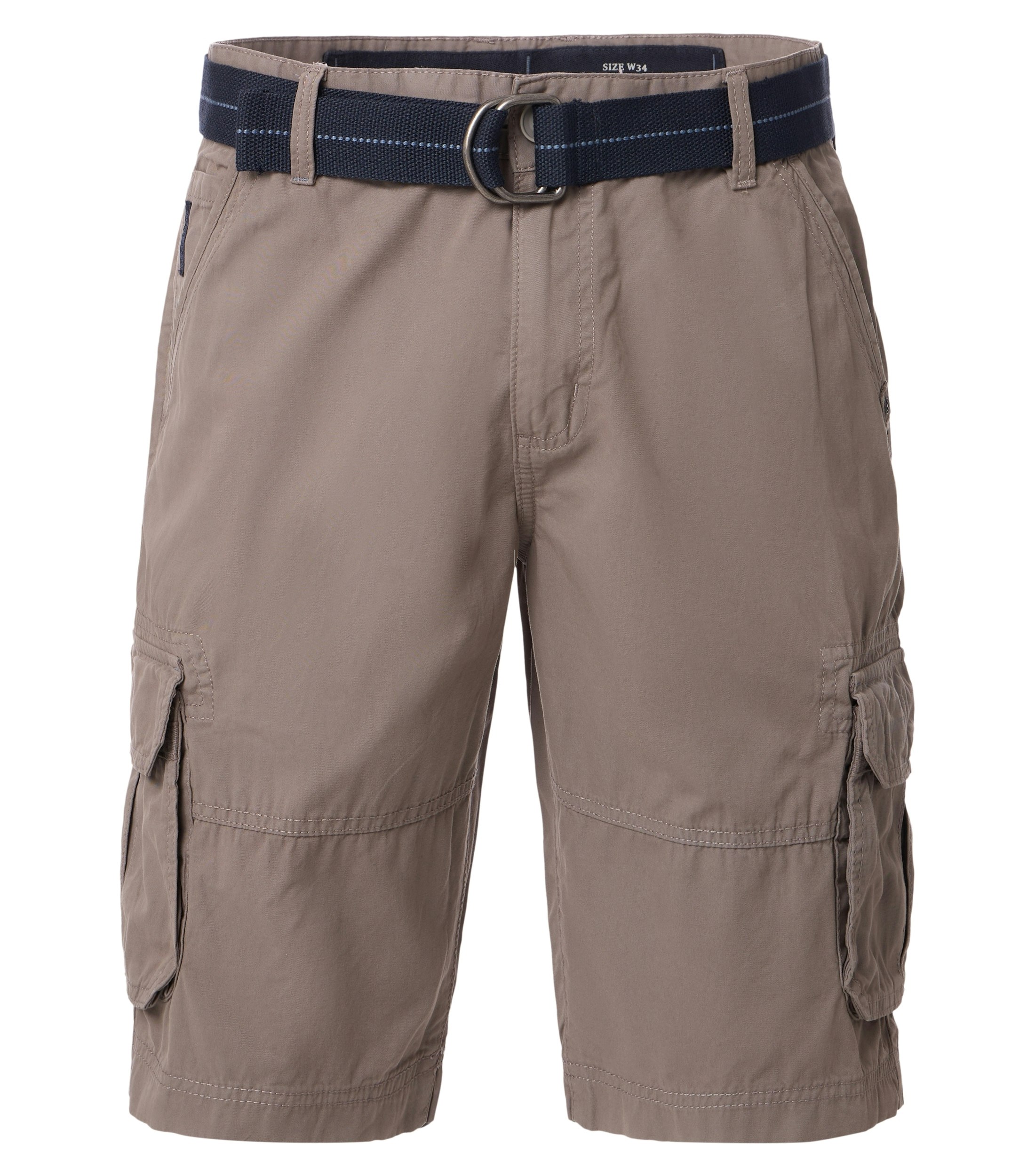 Eine Shorts im uni Muster in der Farbe Hellbraun