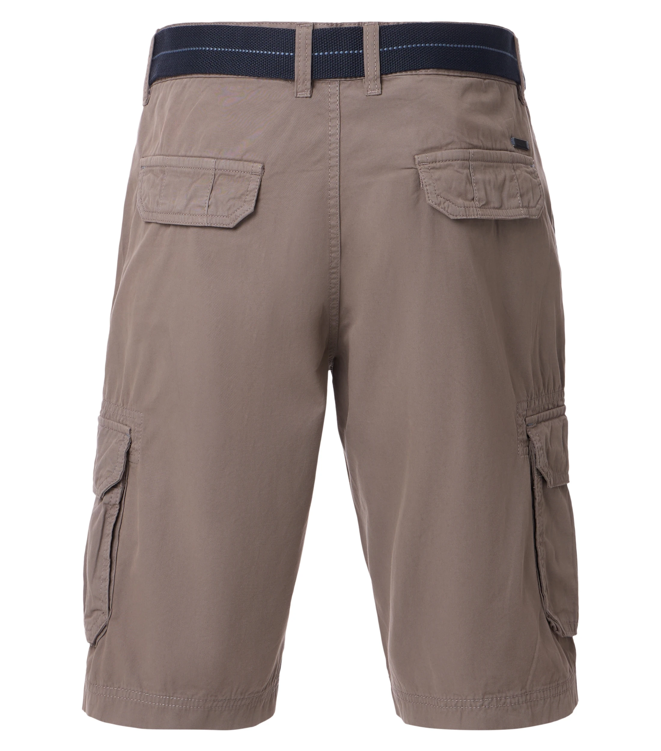 Shorts im unifarbenen Design in der Farbe Hellbraun