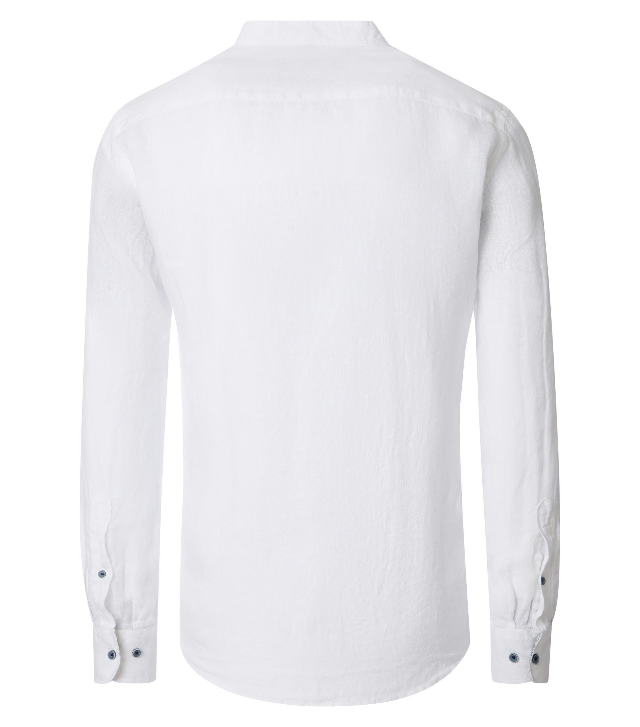 Ein Freizeithemd im uni Muster in der Farbe Weiß