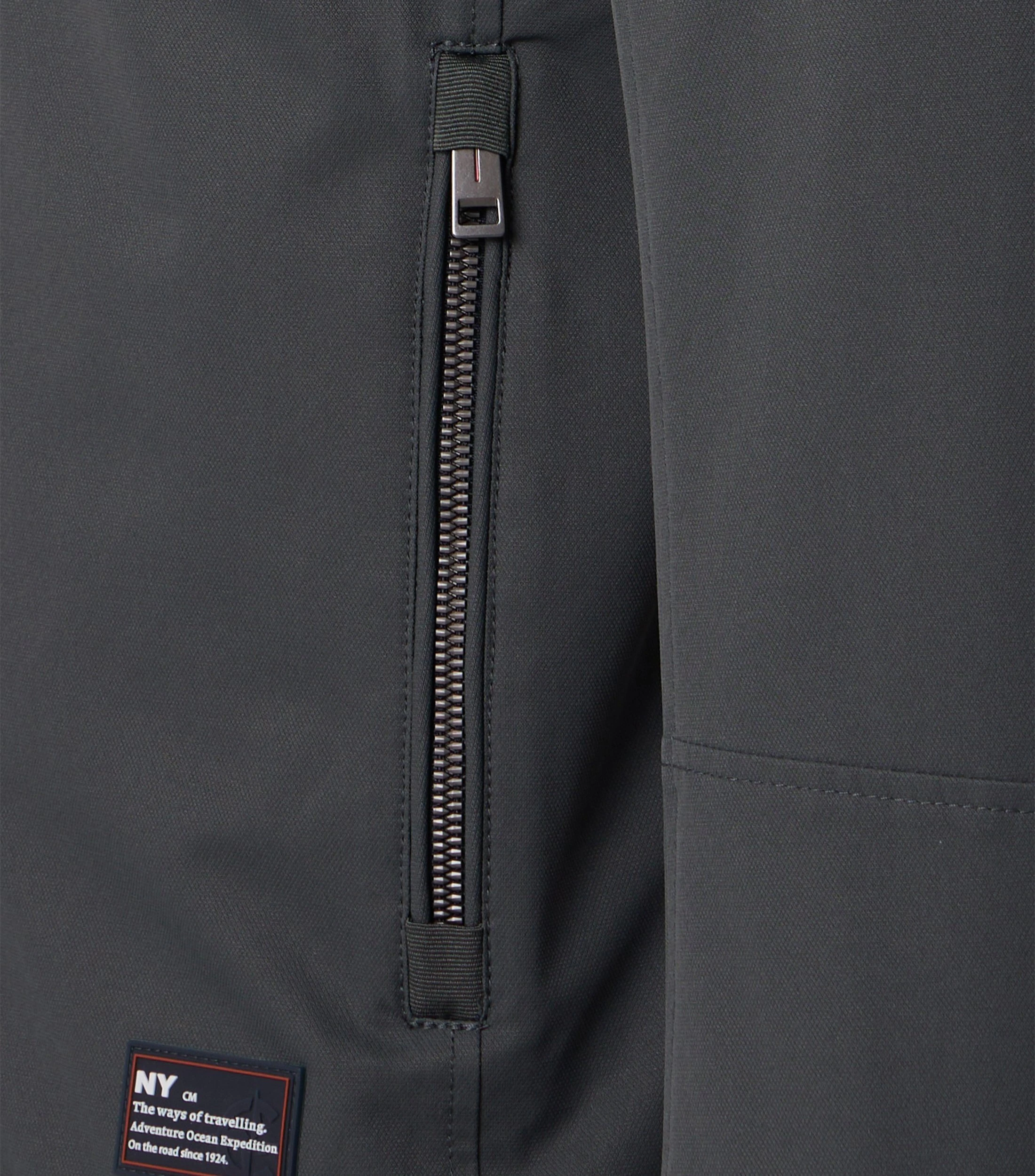 Jacke im unifarbenen Design in der Farbe Grau
