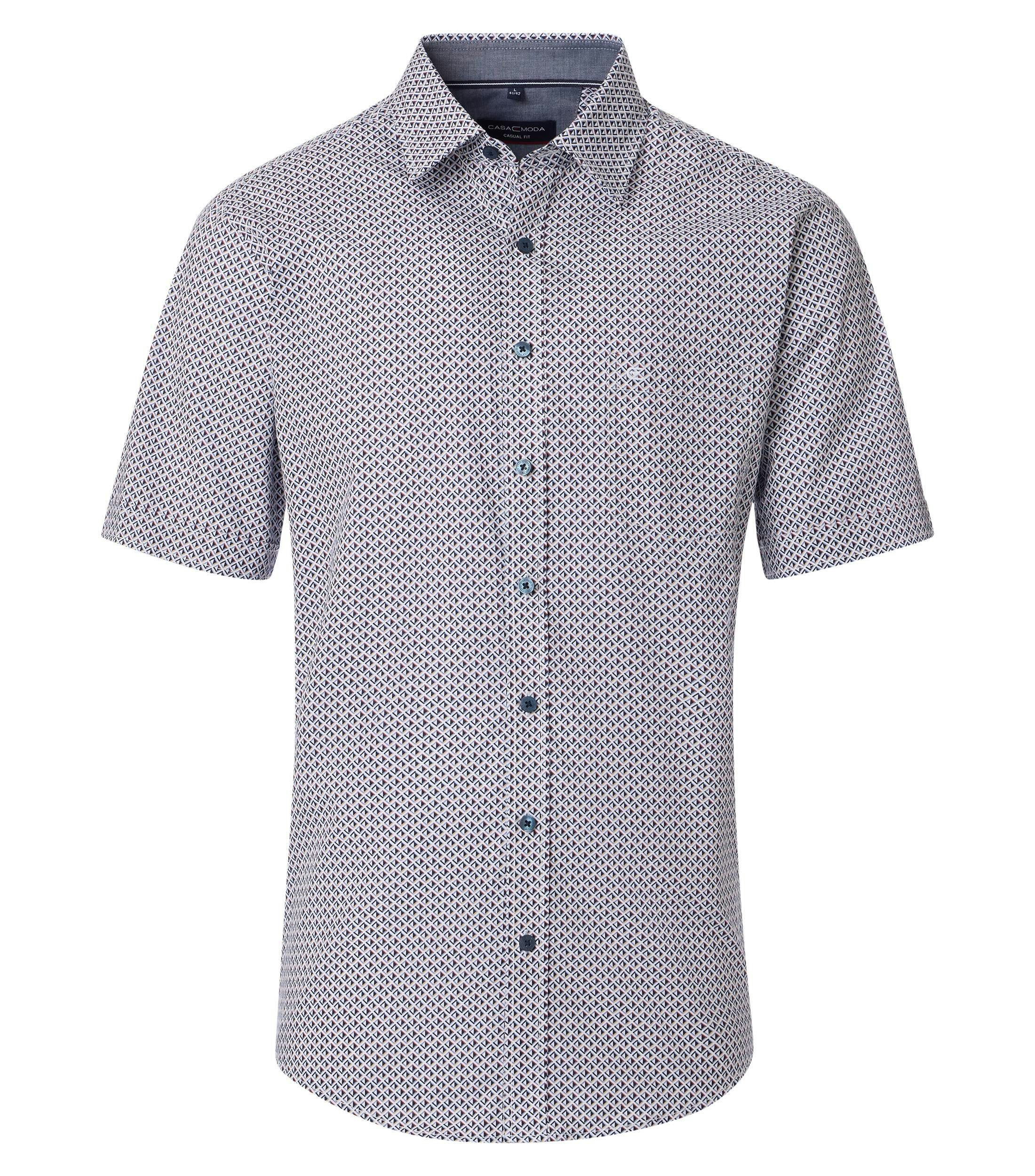 Ein Freizeithemd im Print Muster in der Farbe Blau