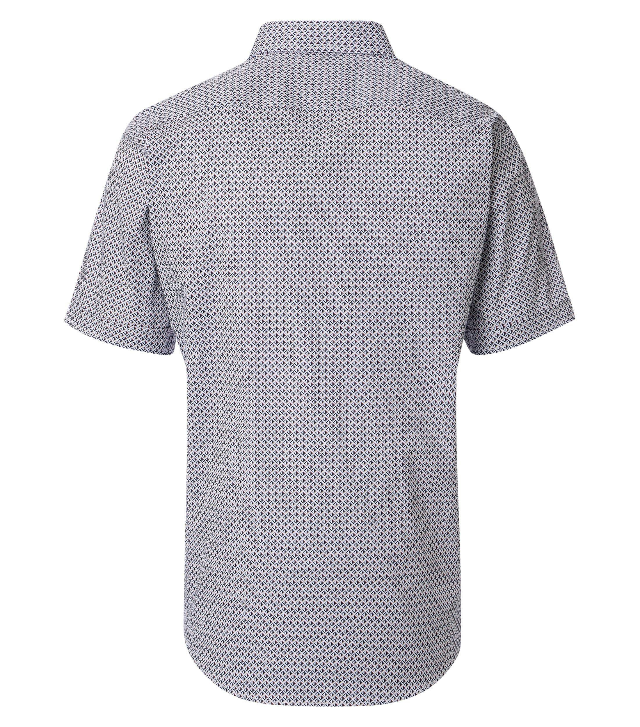 Ein Freizeithemd im Print Muster in der Farbe Blau