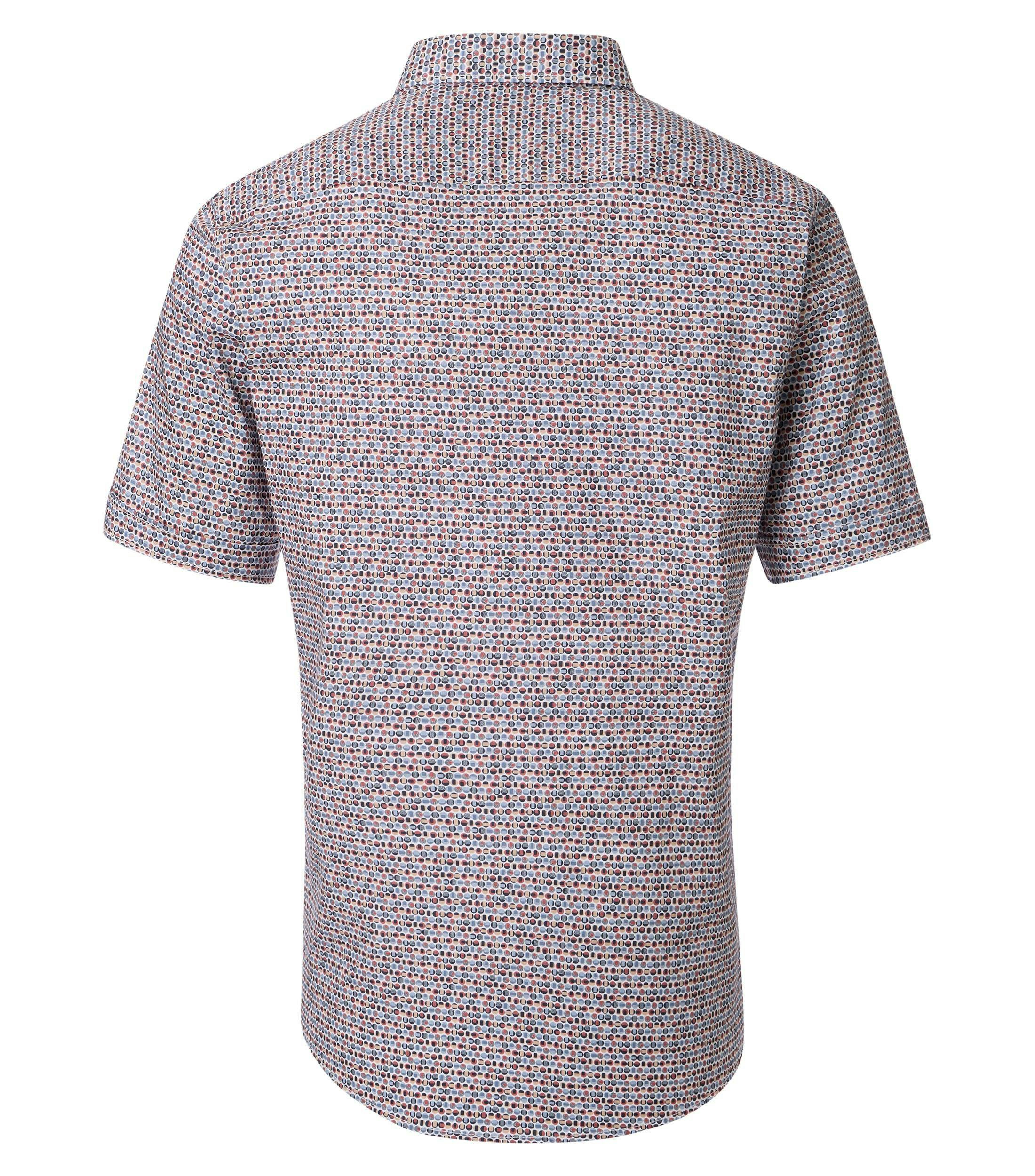 Ein Freizeithemd im Print Muster in der Farbe Blau