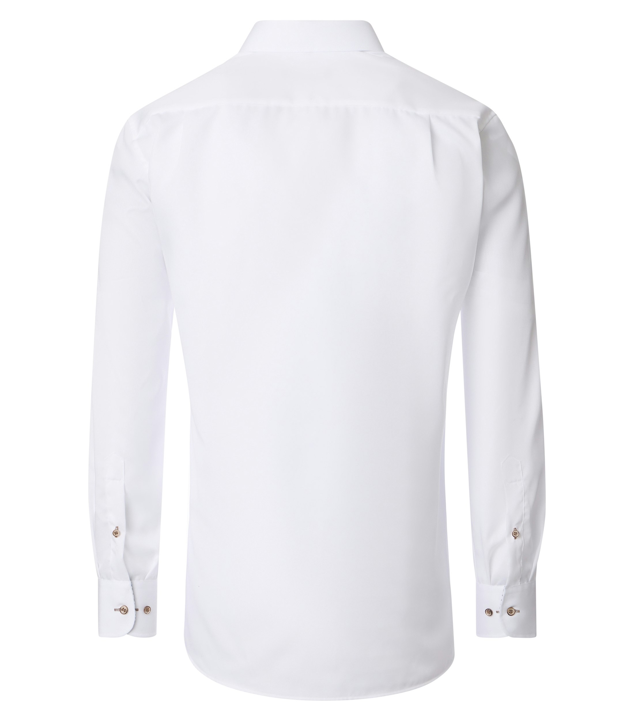 Ein Businesshemd im uni Muster in der Farbe Weiß