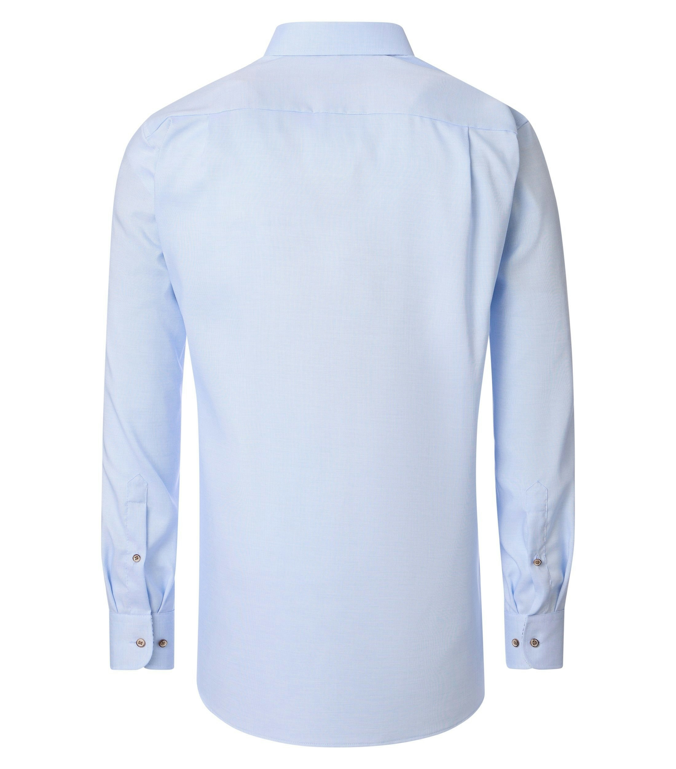 Ein Businesshemd im uni Muster in der Farbe Blau