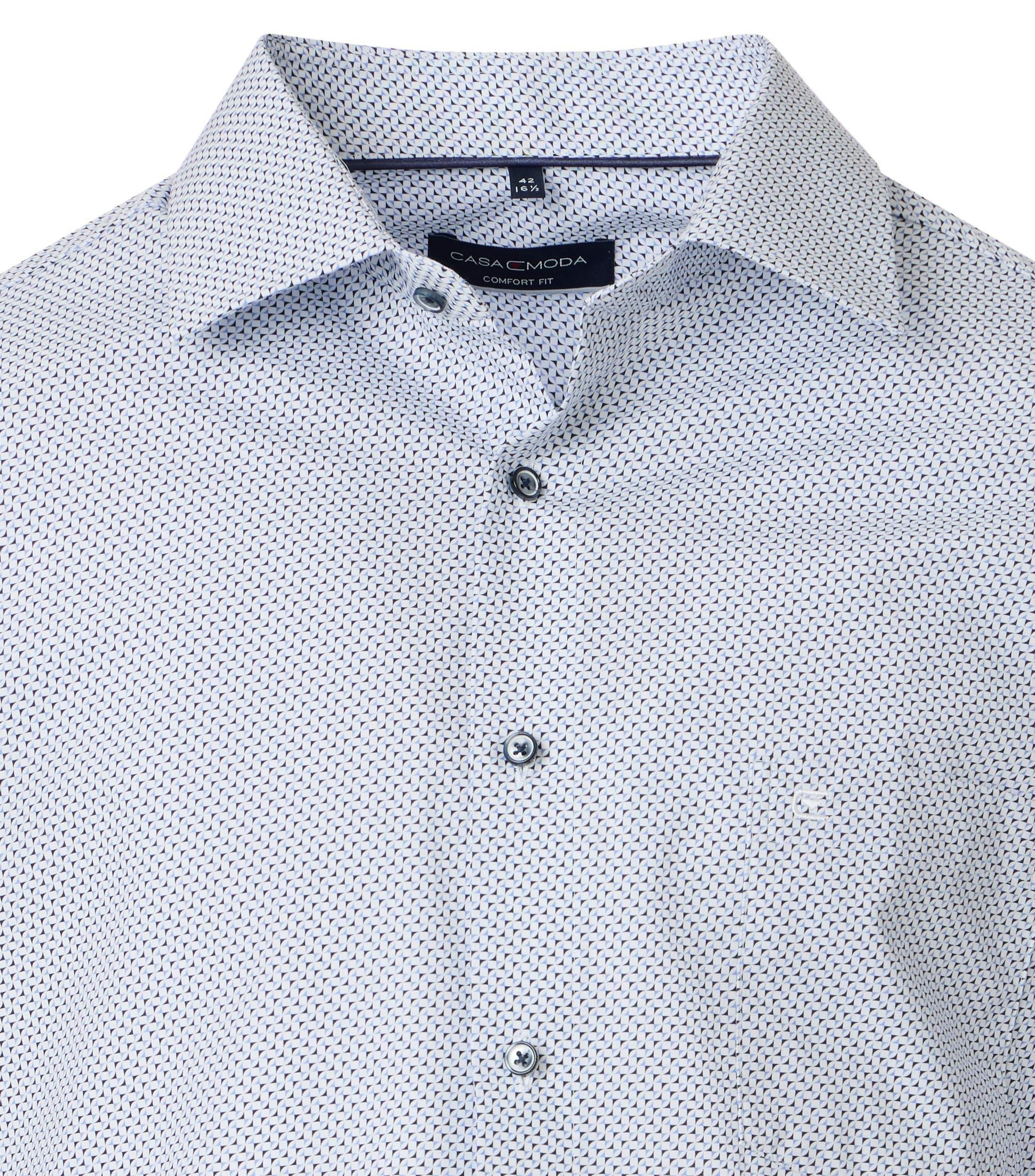 Ein Businesshemd im Print Muster in der Farbe Hellblau