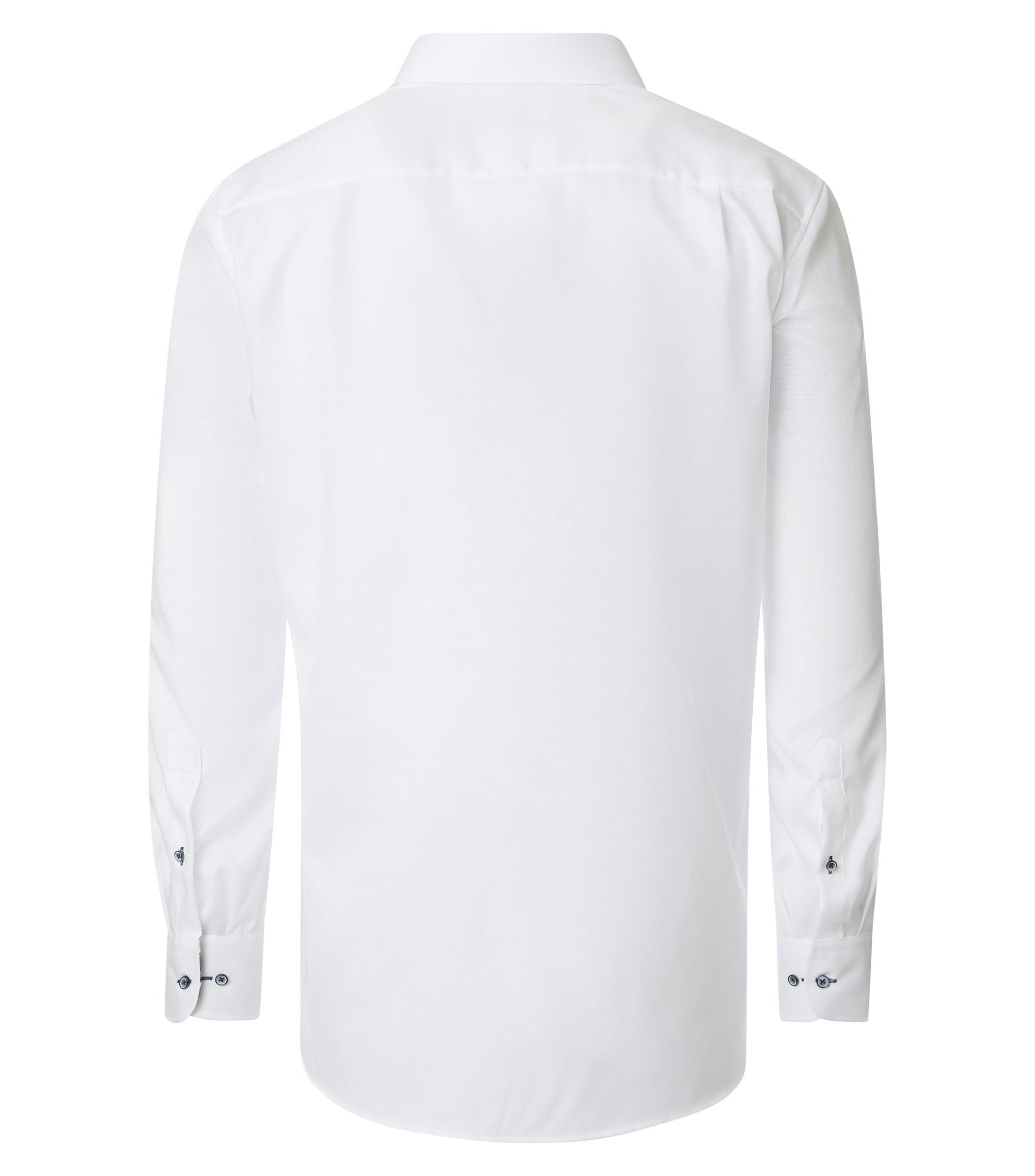 Ein Businesshemd im uni Muster in der Farbe Weiß