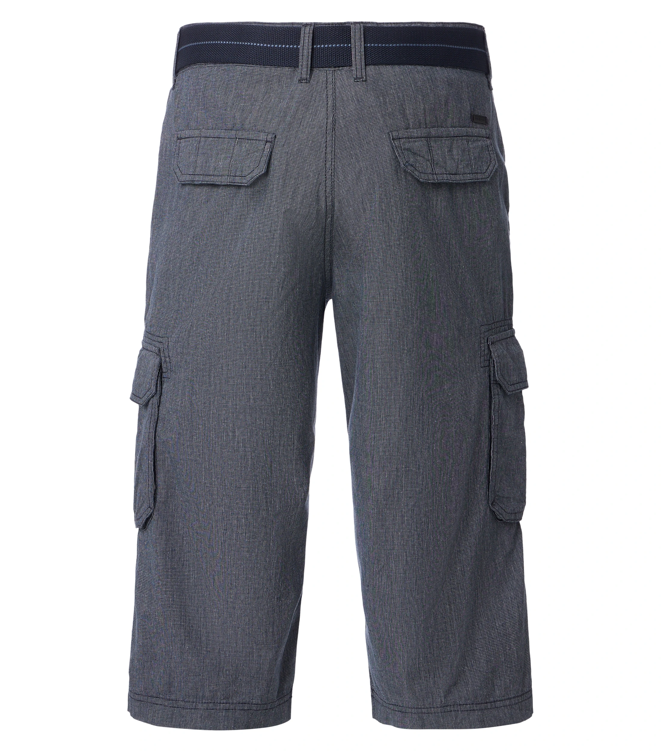 Shorts im unifarbenen Design in der Farbe graues Mittelblau