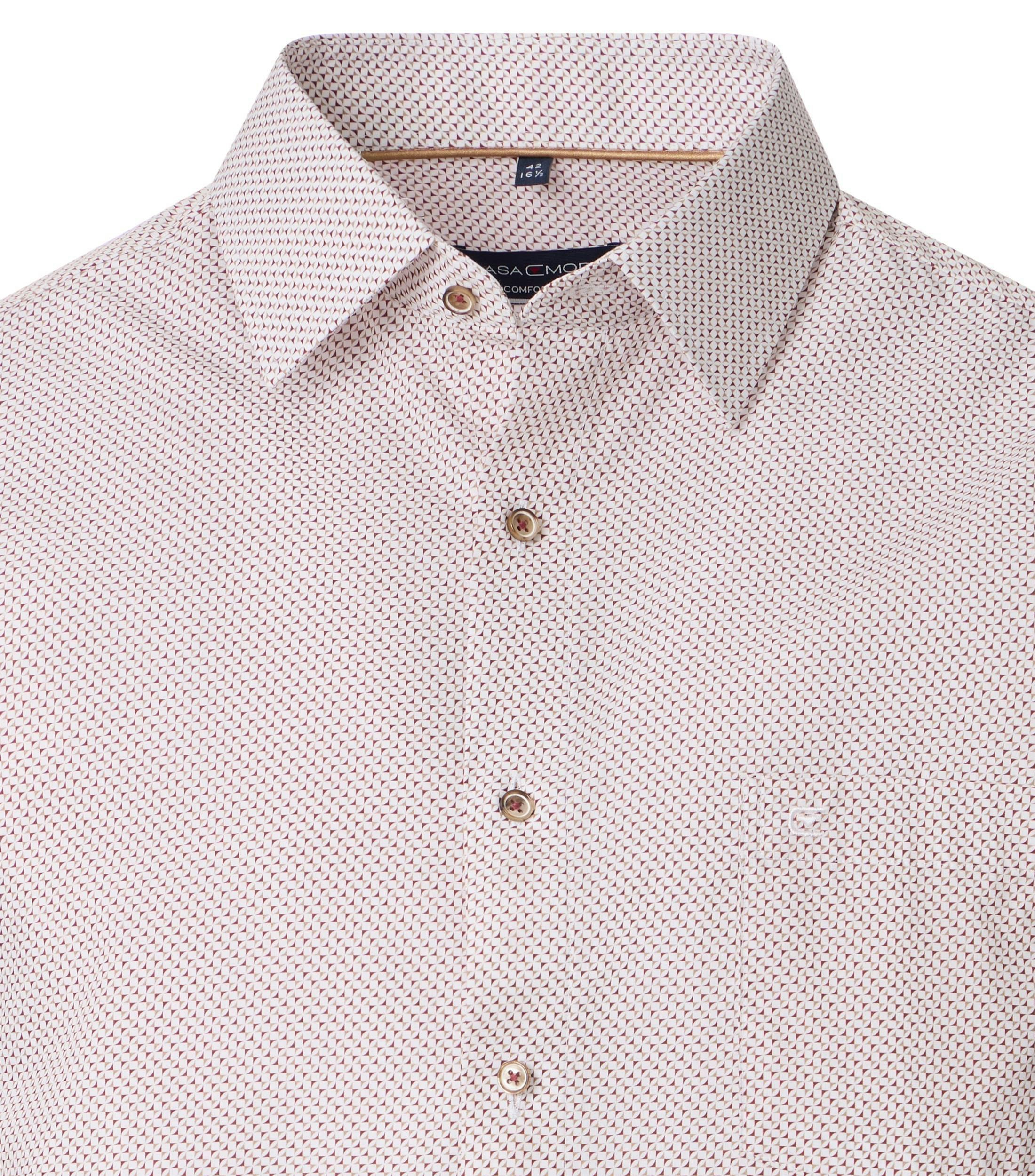 Ein Businesshemd im Print Muster in der Farbe Rot