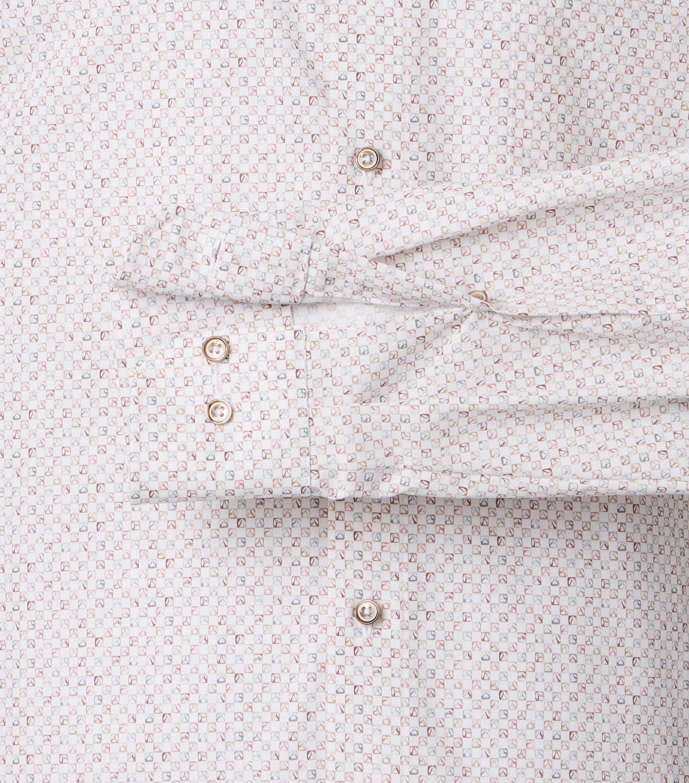 Ein Businesshemd im Print Muster in der Farbe Rot