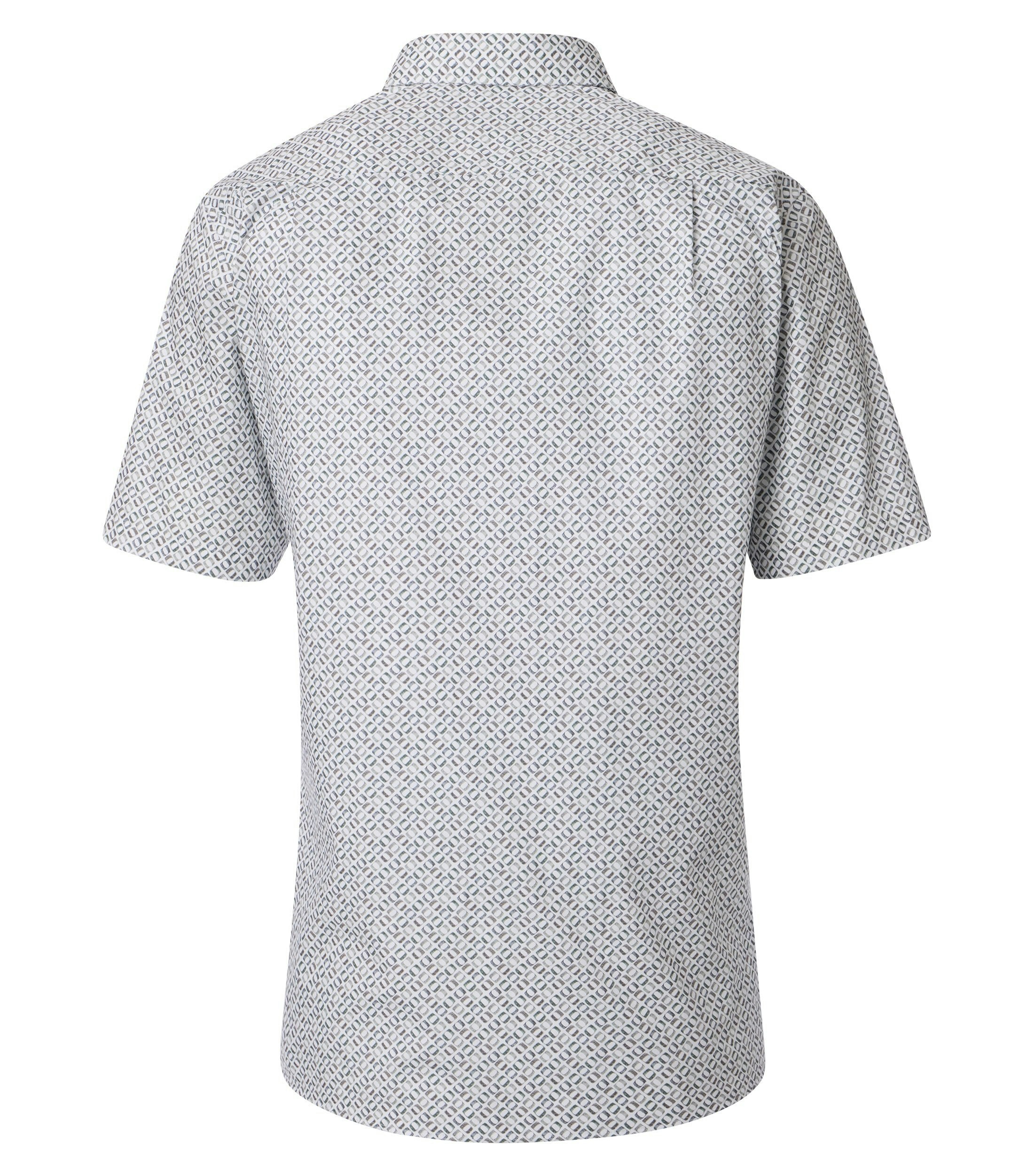 Ein Businesshemd im Print Muster in der Farbe Grün