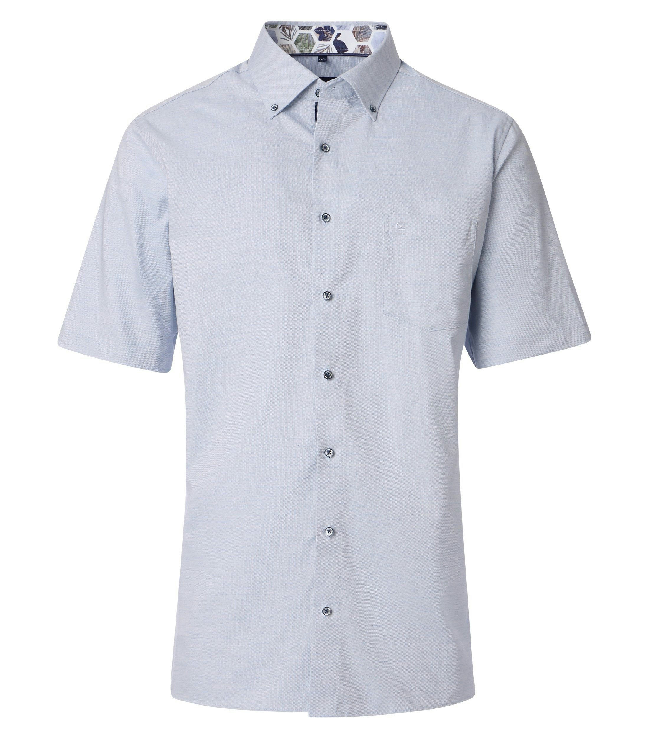 Ein Businesshemd im uni Muster in der Farbe Hellblau