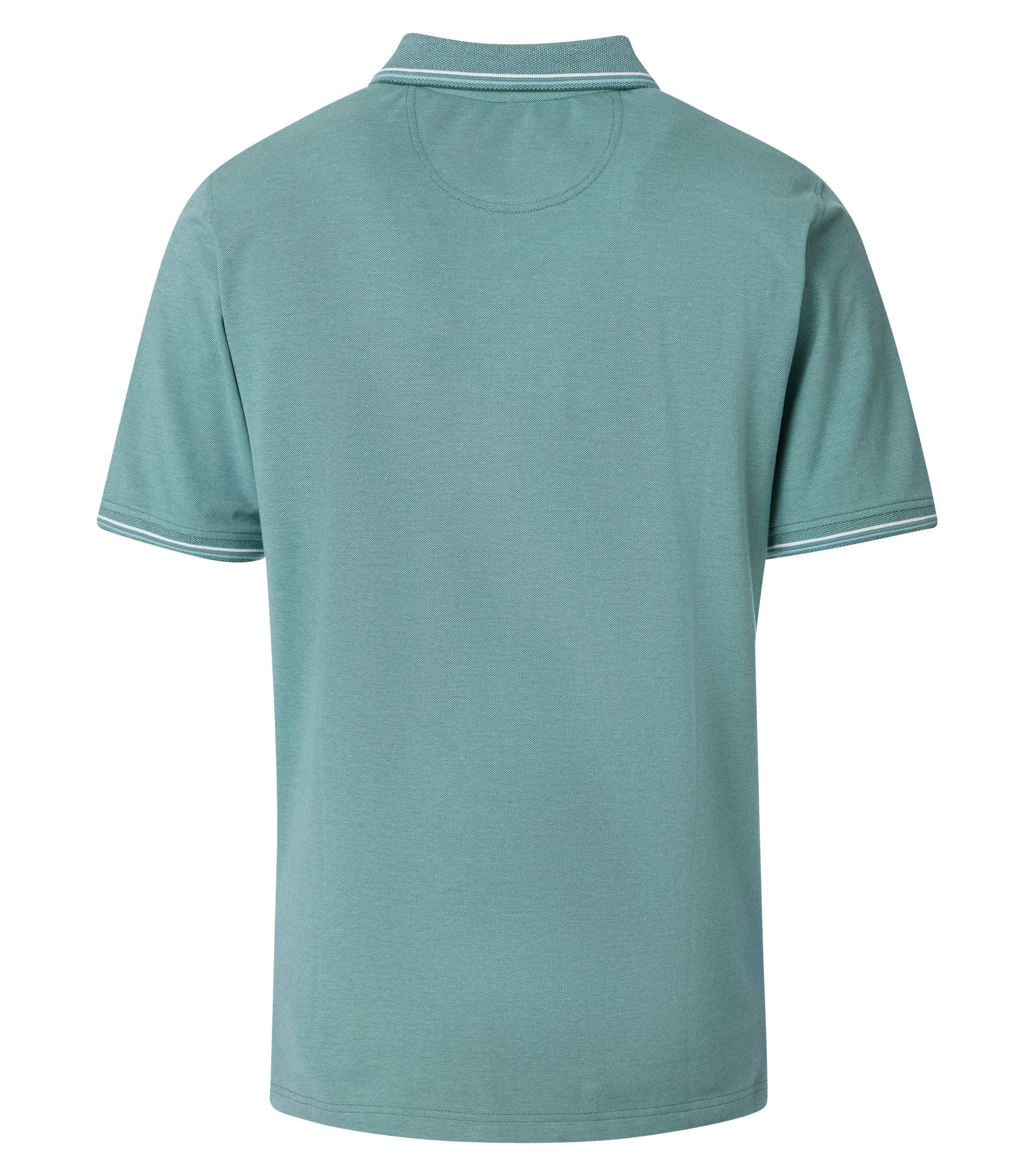 Ein Polo-Shirt im uni Muster in der Farbe Türkis