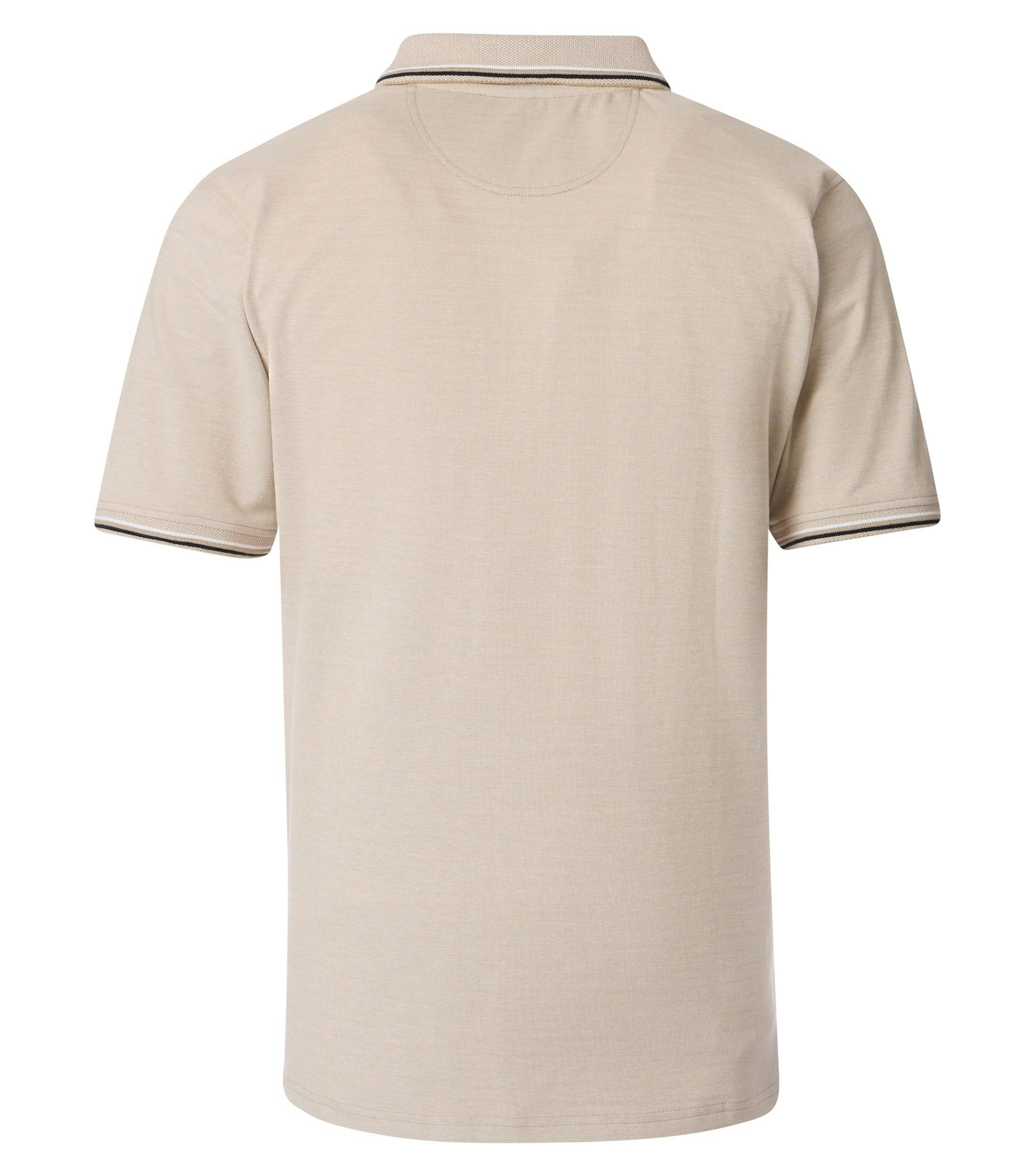 Ein Polo-Shirt im uni Muster in der Farbe Beige
