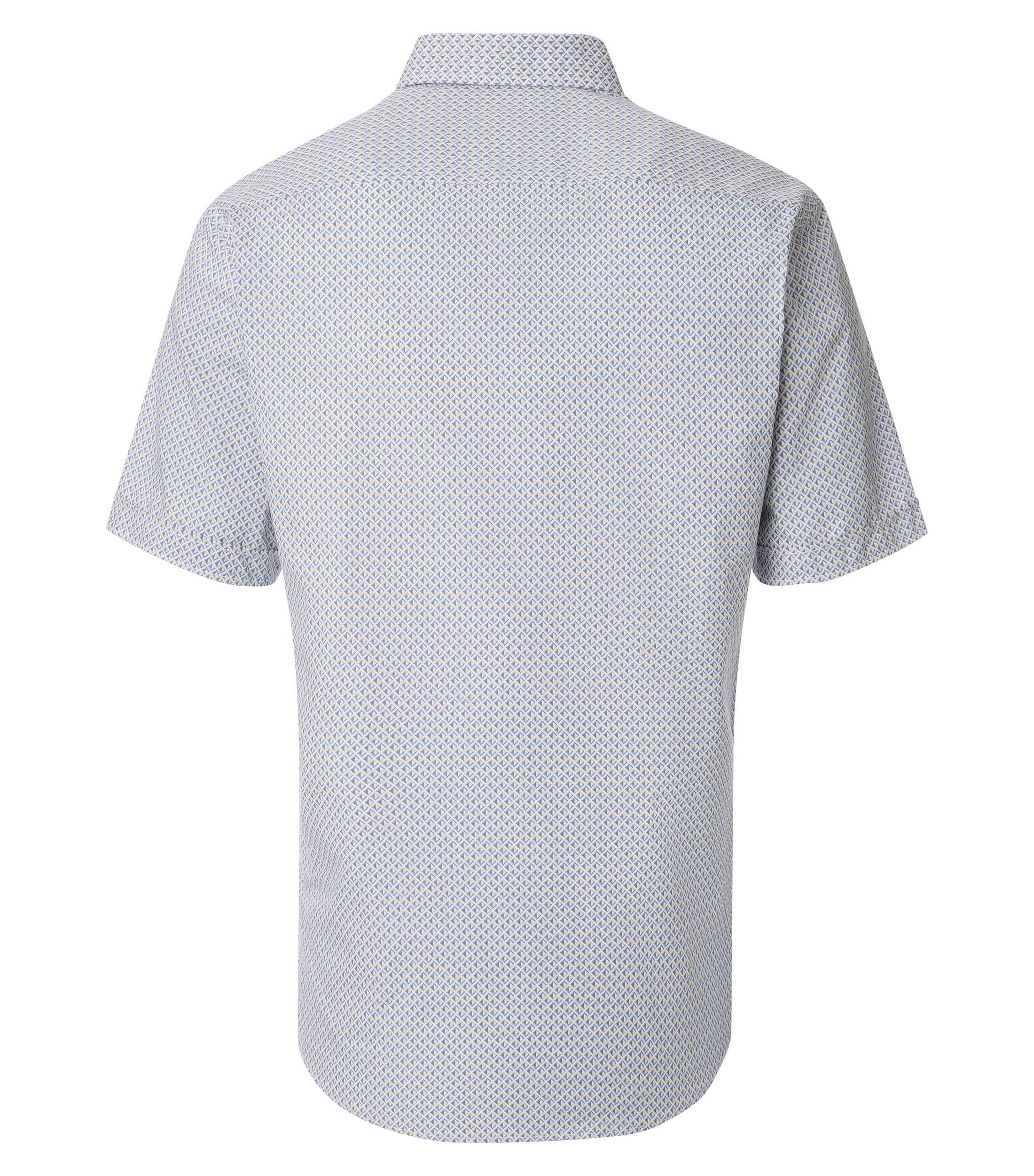 Ein Freizeithemd im Print Muster in der Farbe Blau