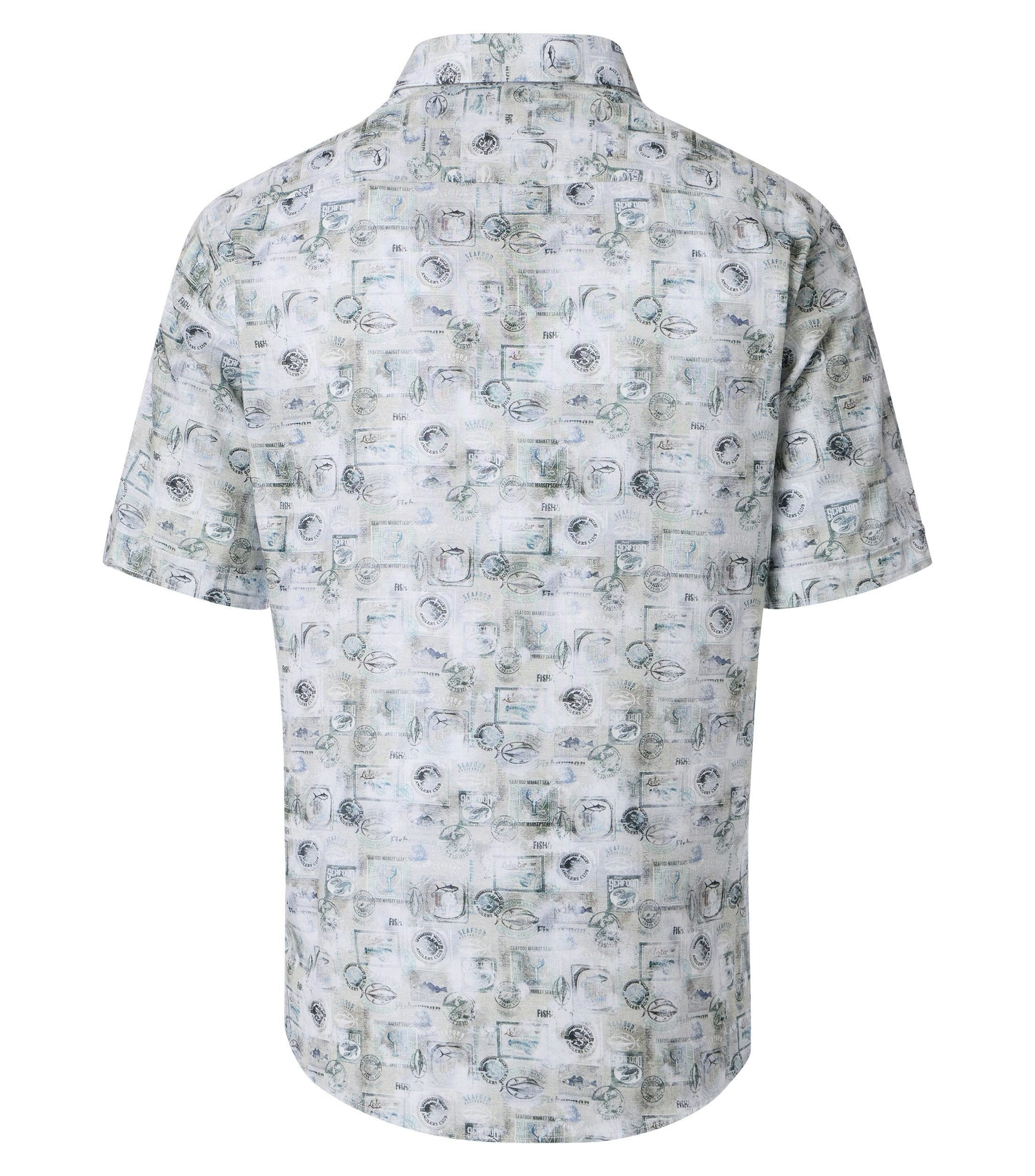 Ein Freizeithemd im Print Muster in der Farbe Beige