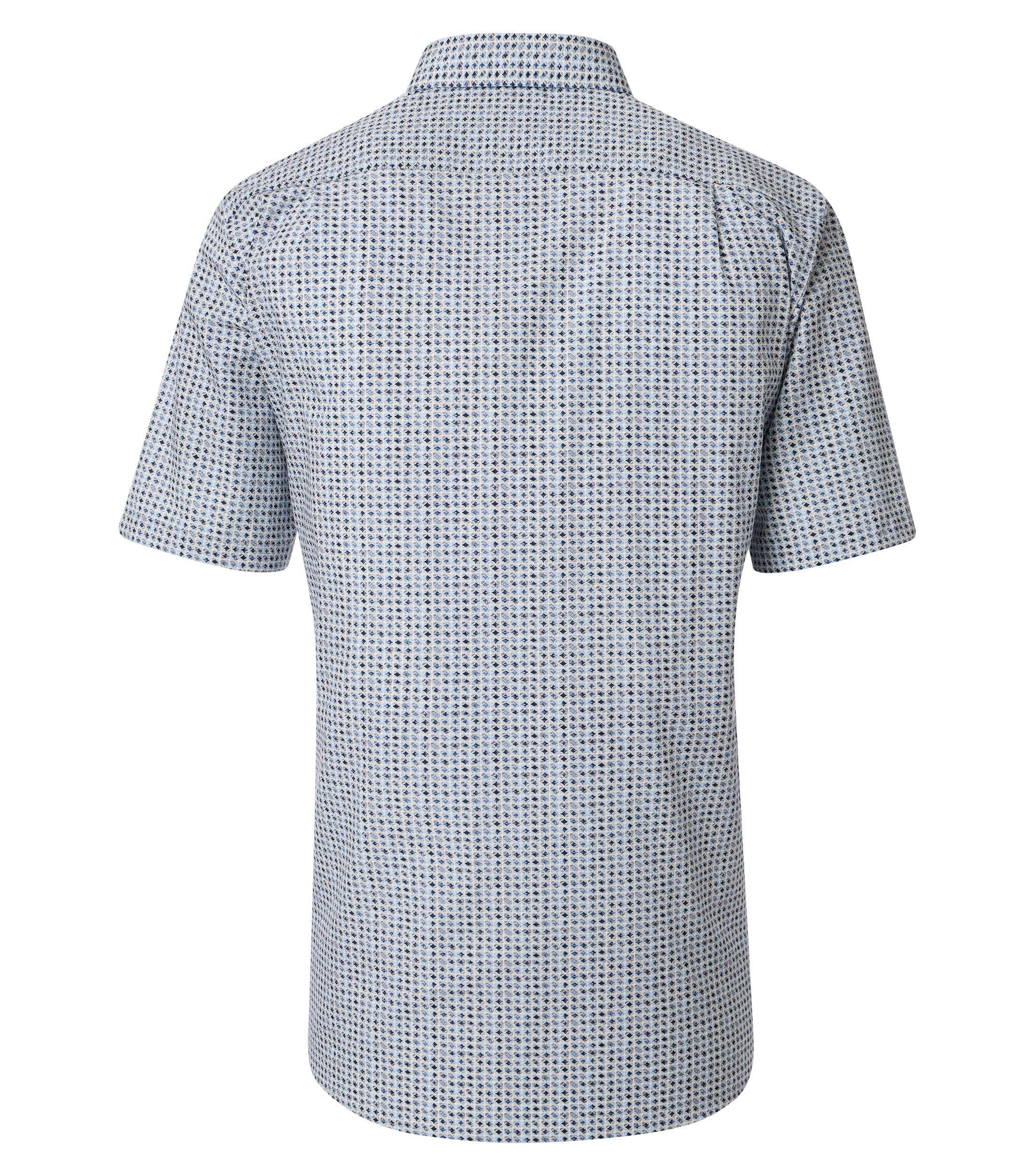Ein Businesshemd im Print Muster in der Farbe Beige