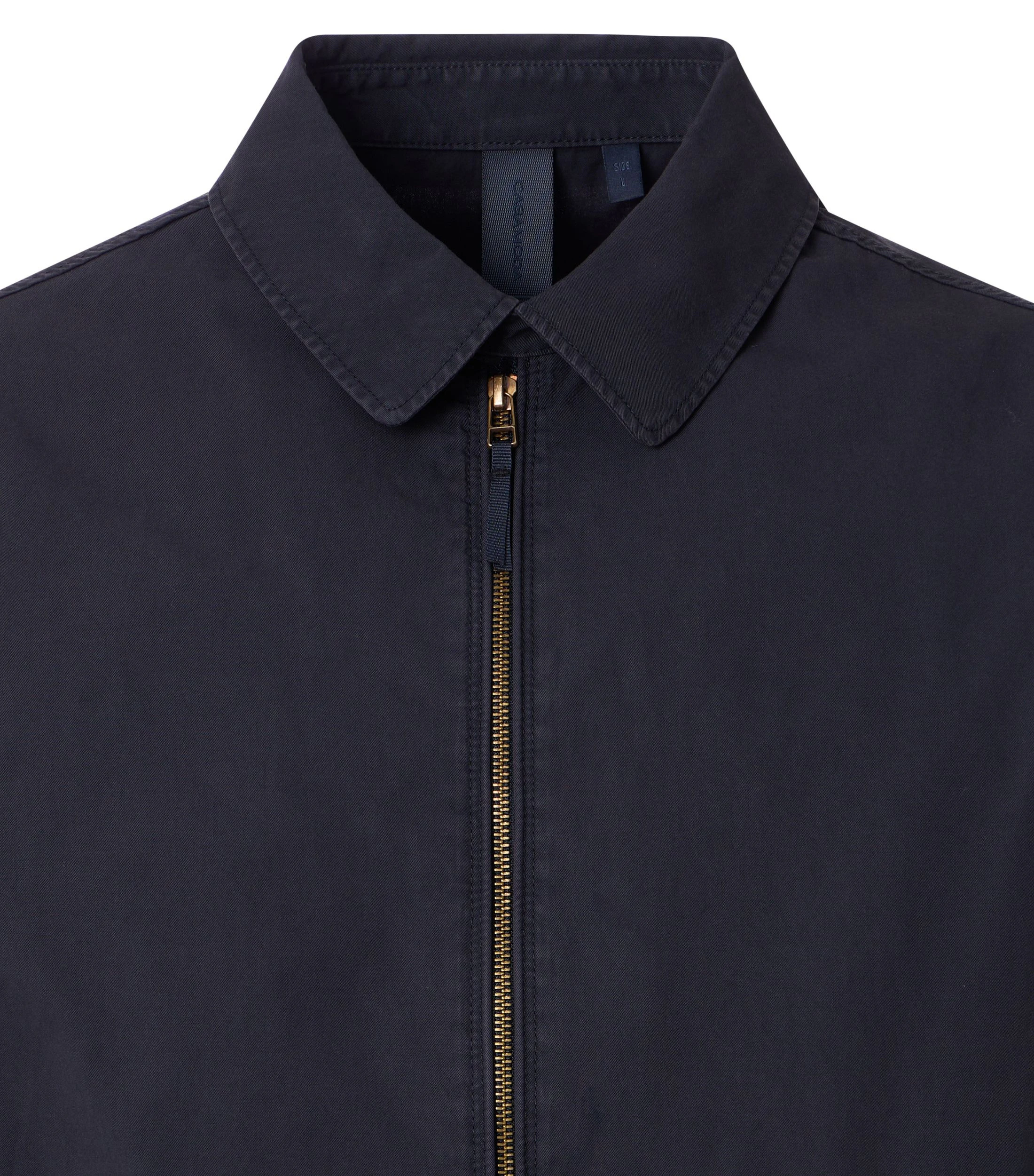 Jacke im unifarbenen Design in der Farbe Blau