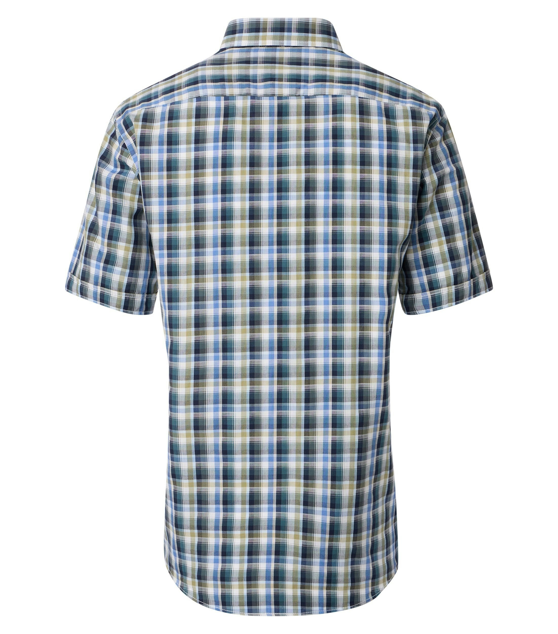 Ein Freizeithemd im kariert Muster in der Farbe Grün
