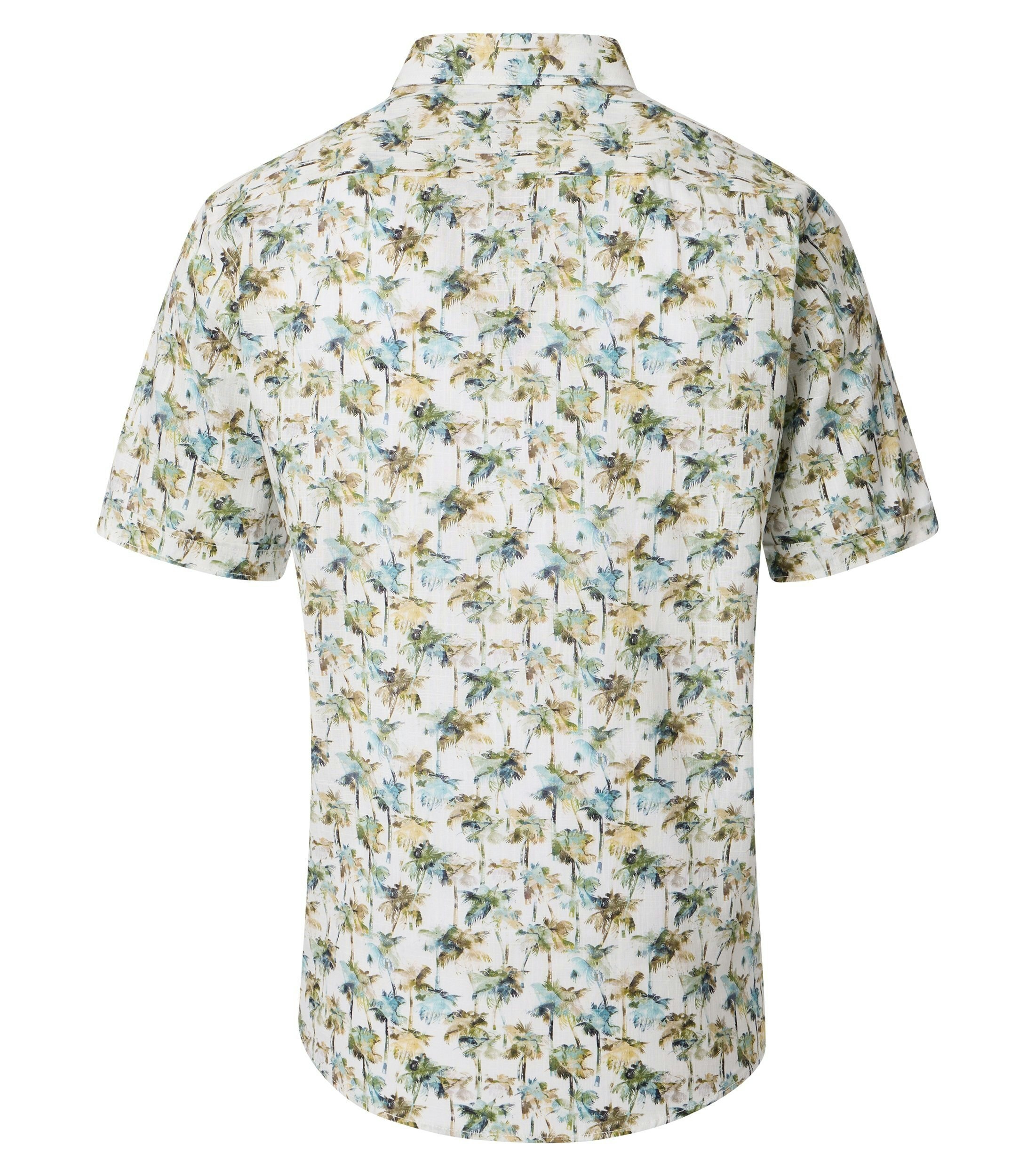 Ein Freizeithemd im Print Muster in der Farbe Grün