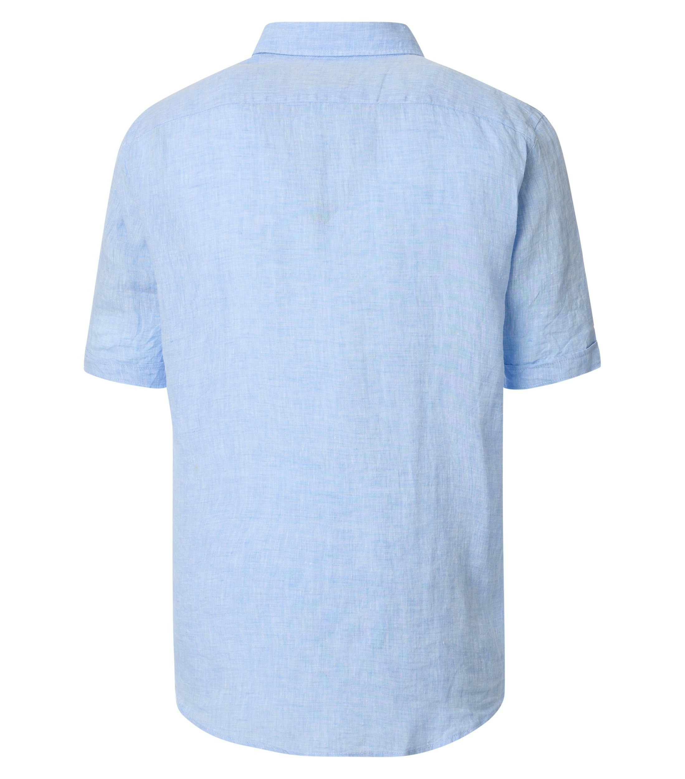 Freizeithemd im unifarbenen Design in der Farbe 100 blau