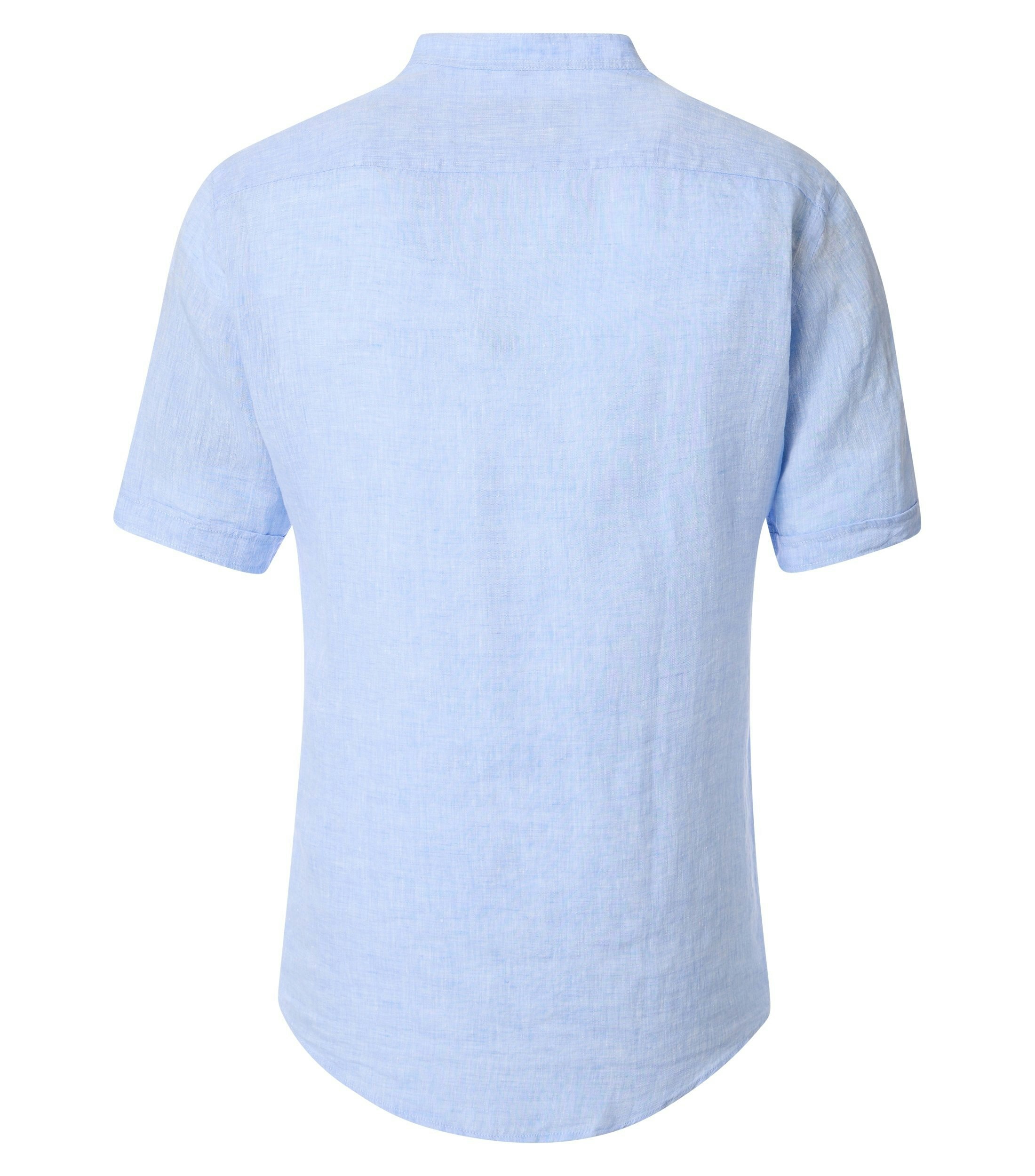 Ein Freizeithemd im uni Muster in der Farbe Hellblau