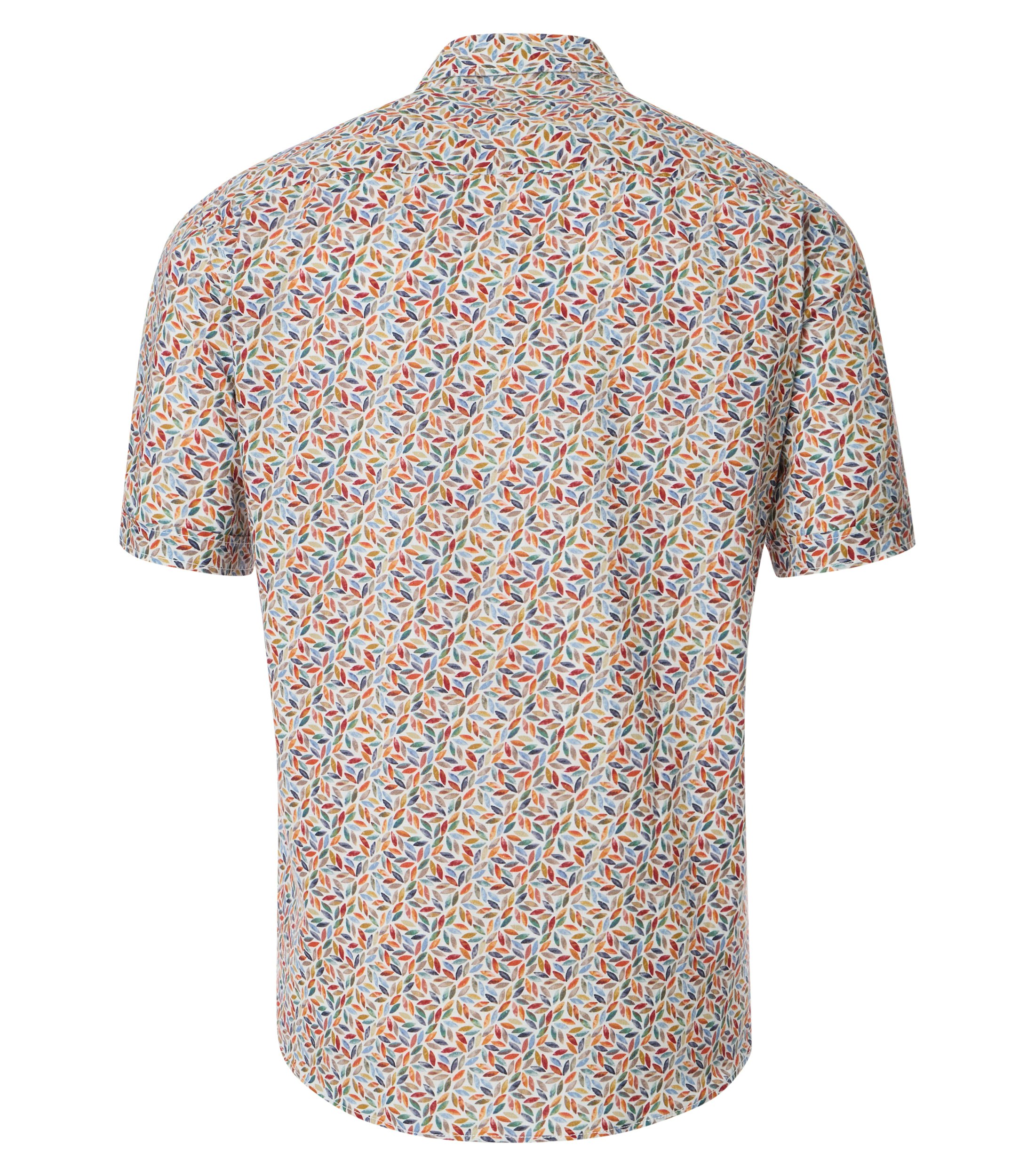 Ein Freizeithemd im Print Muster in der Farbe Rot
