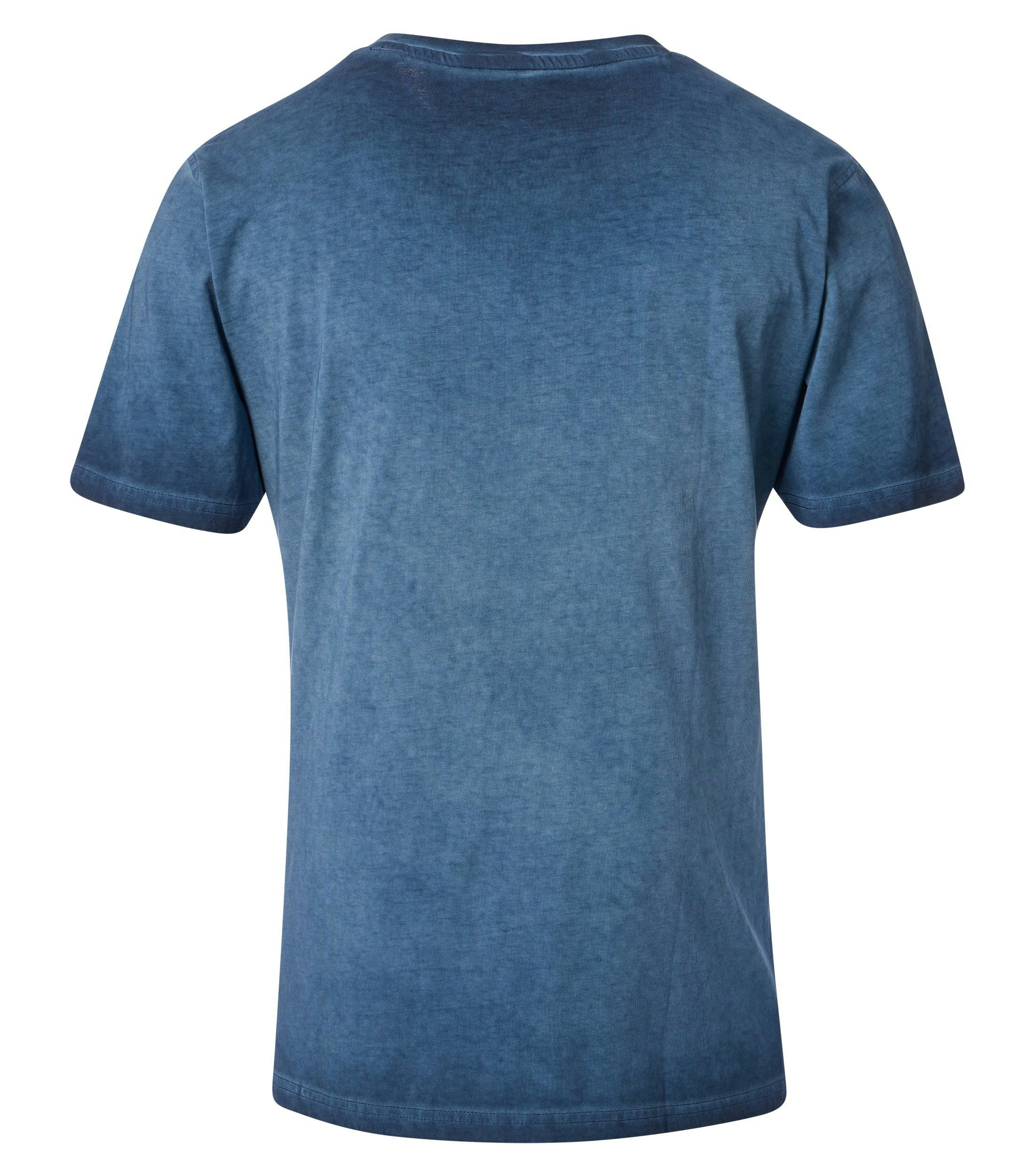 Ein T-Shirt im uni Muster in der Farbe Blau