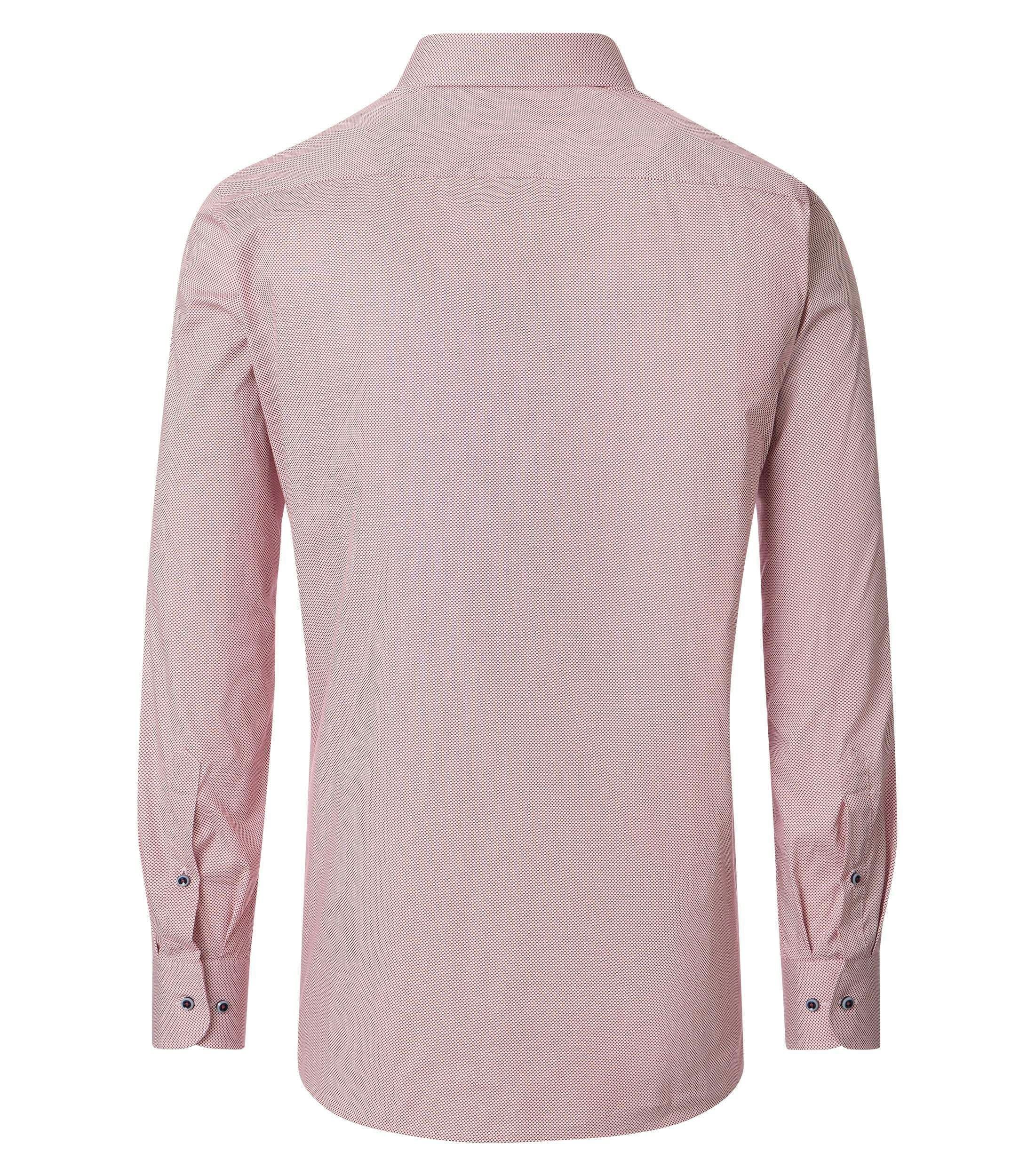 Ein Businesshemd im Print Muster in der Farbe Rot