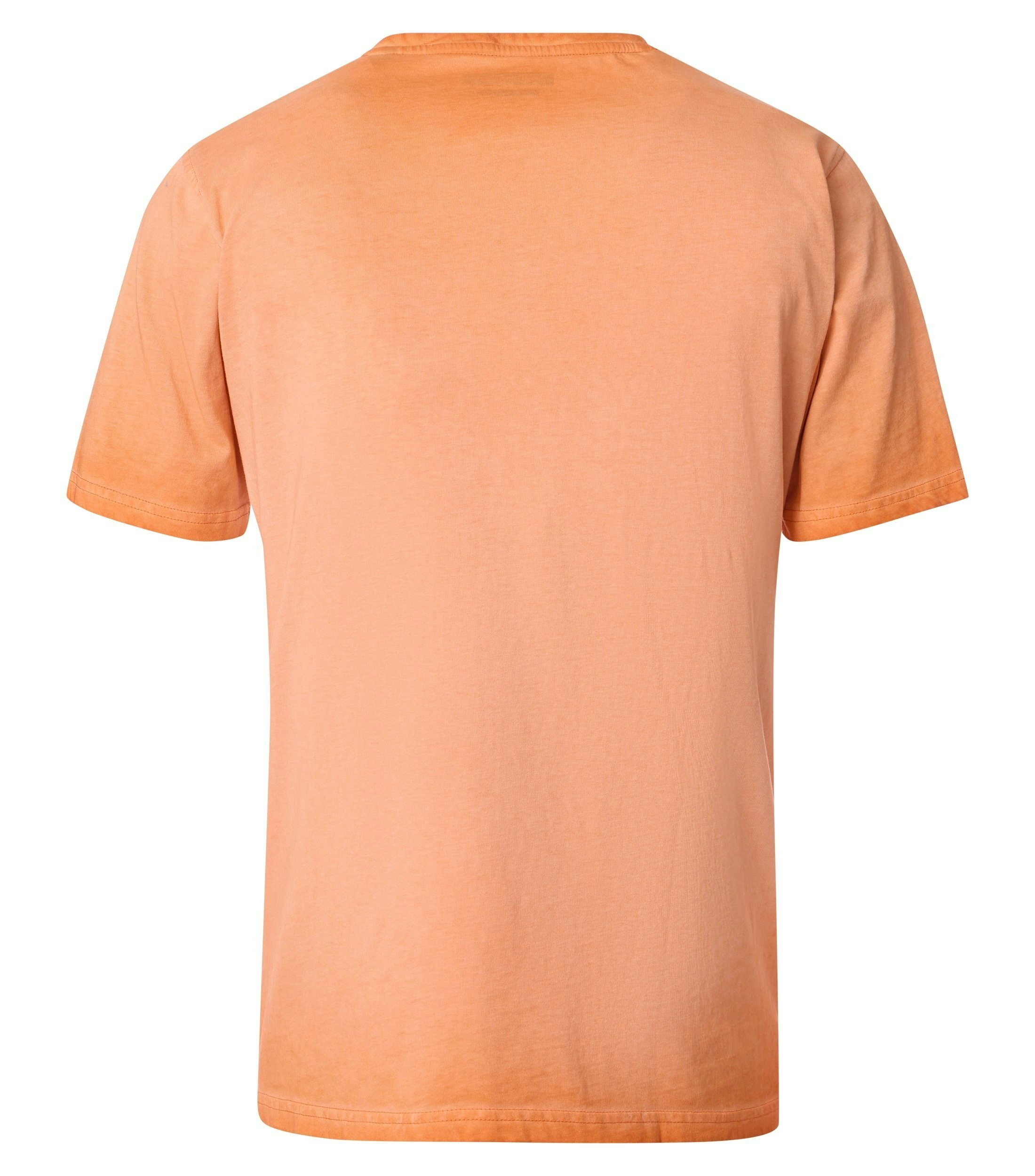 Ein T-Shirt im uni Muster in der Farbe Orange